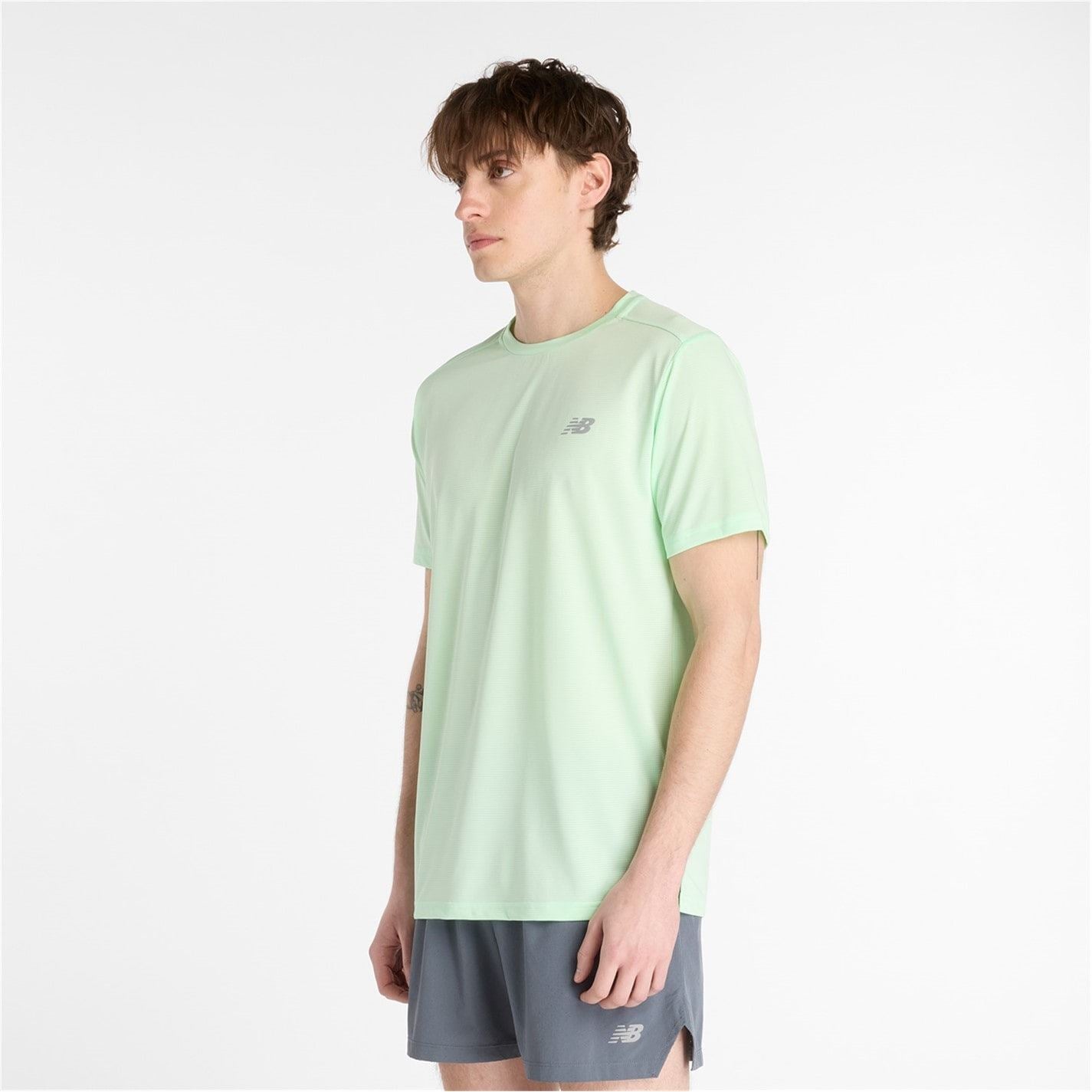 New Balance Regular Fit Crew Neck Short Sleeve Athletic Top