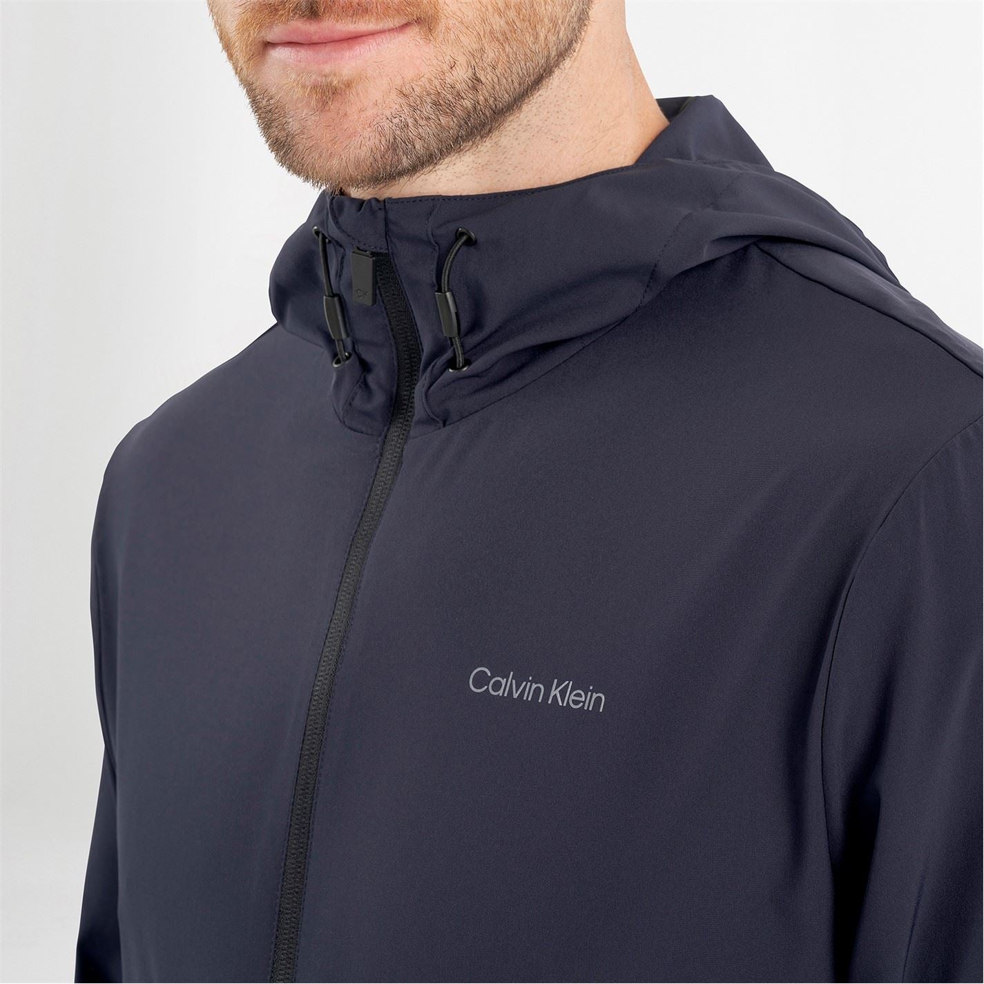 Calvin Klein Golf Hooded Performance Jacket with Elasticated Cuff