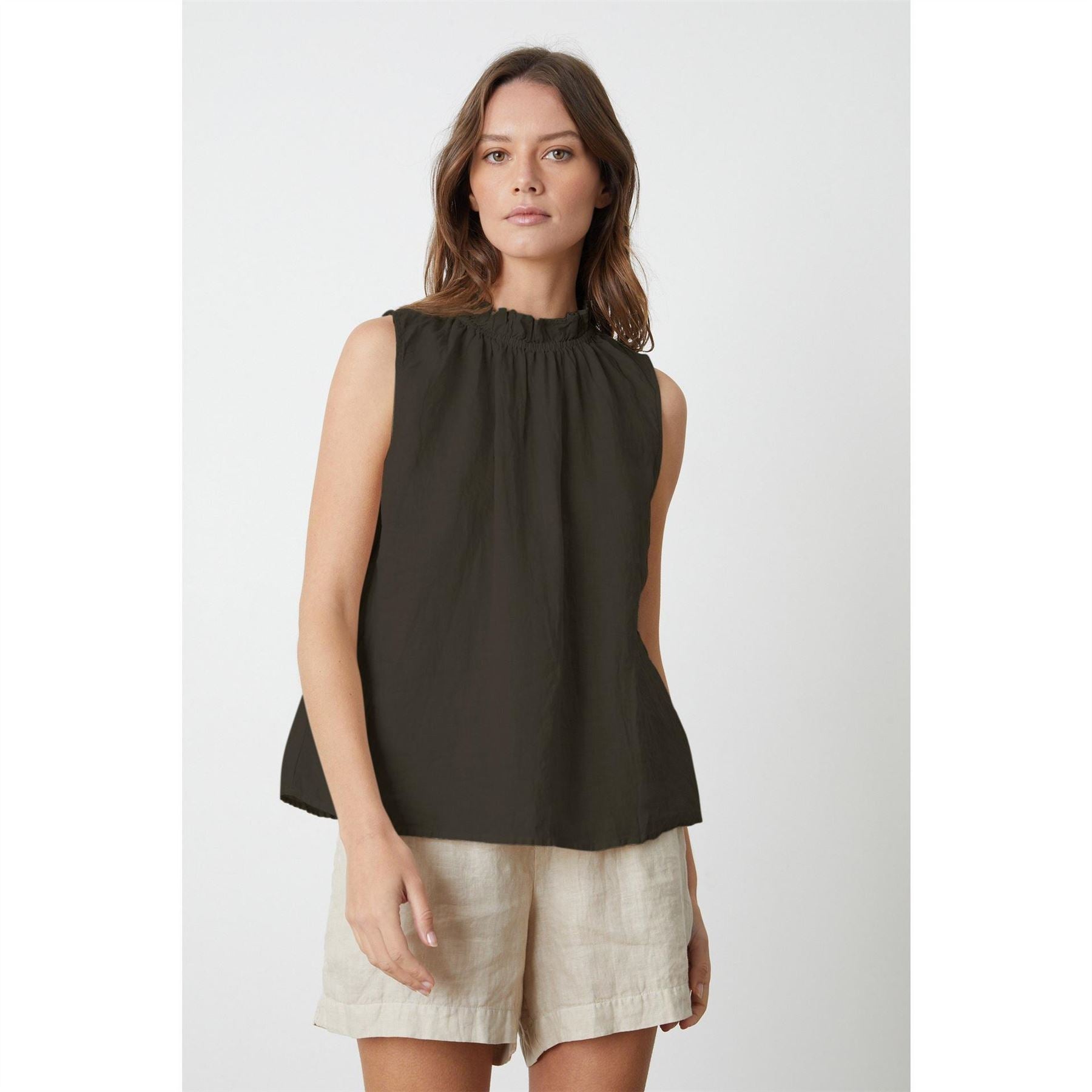 Velvet by Graham and Spencer Regular Fit High Neck Blouse