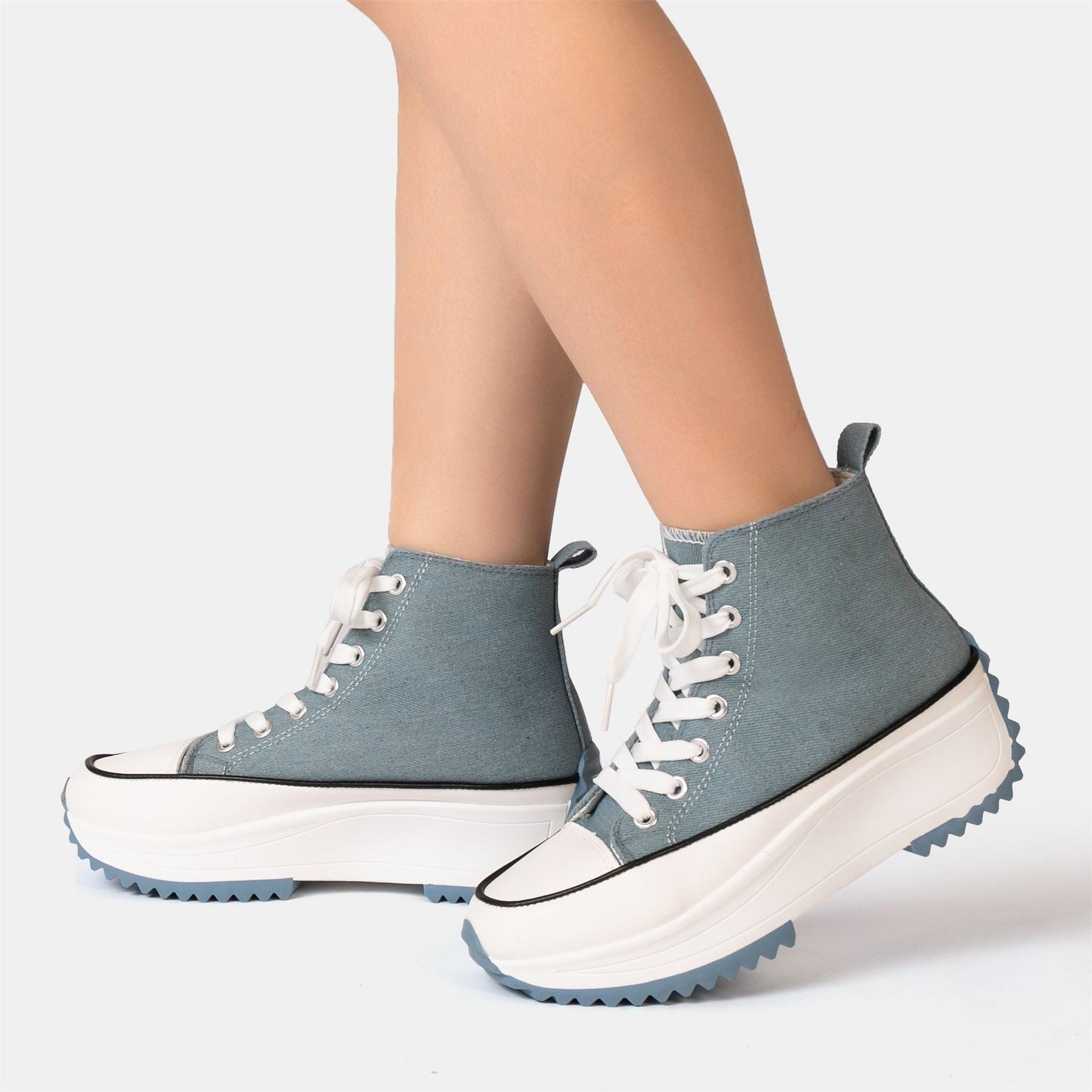 Firetrap Platform Hi Top Ladies Trainers