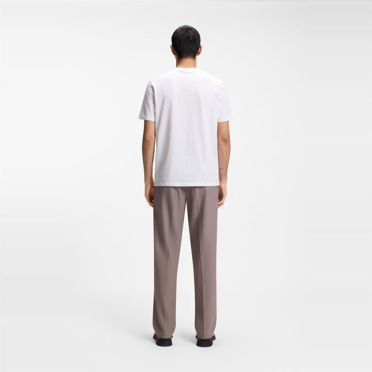Hugo Cotton Jersey T-Shirt With Spaced Out Logo