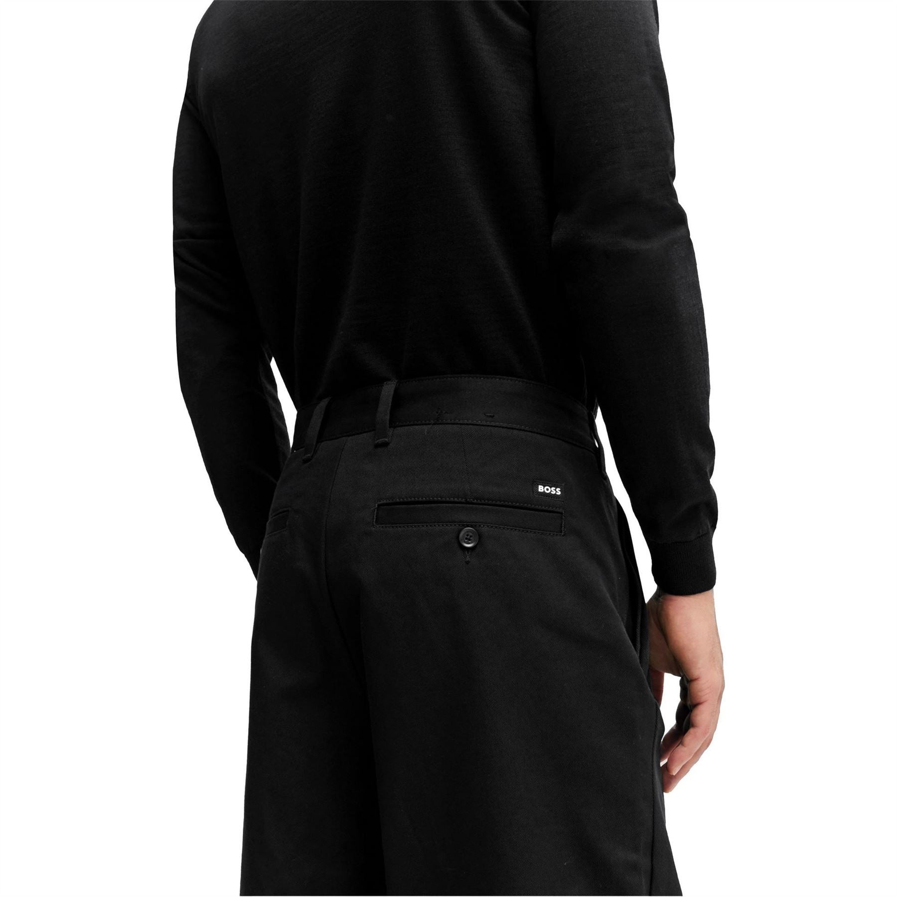 Boss Kaiden Solid Patterned Straight Chinos