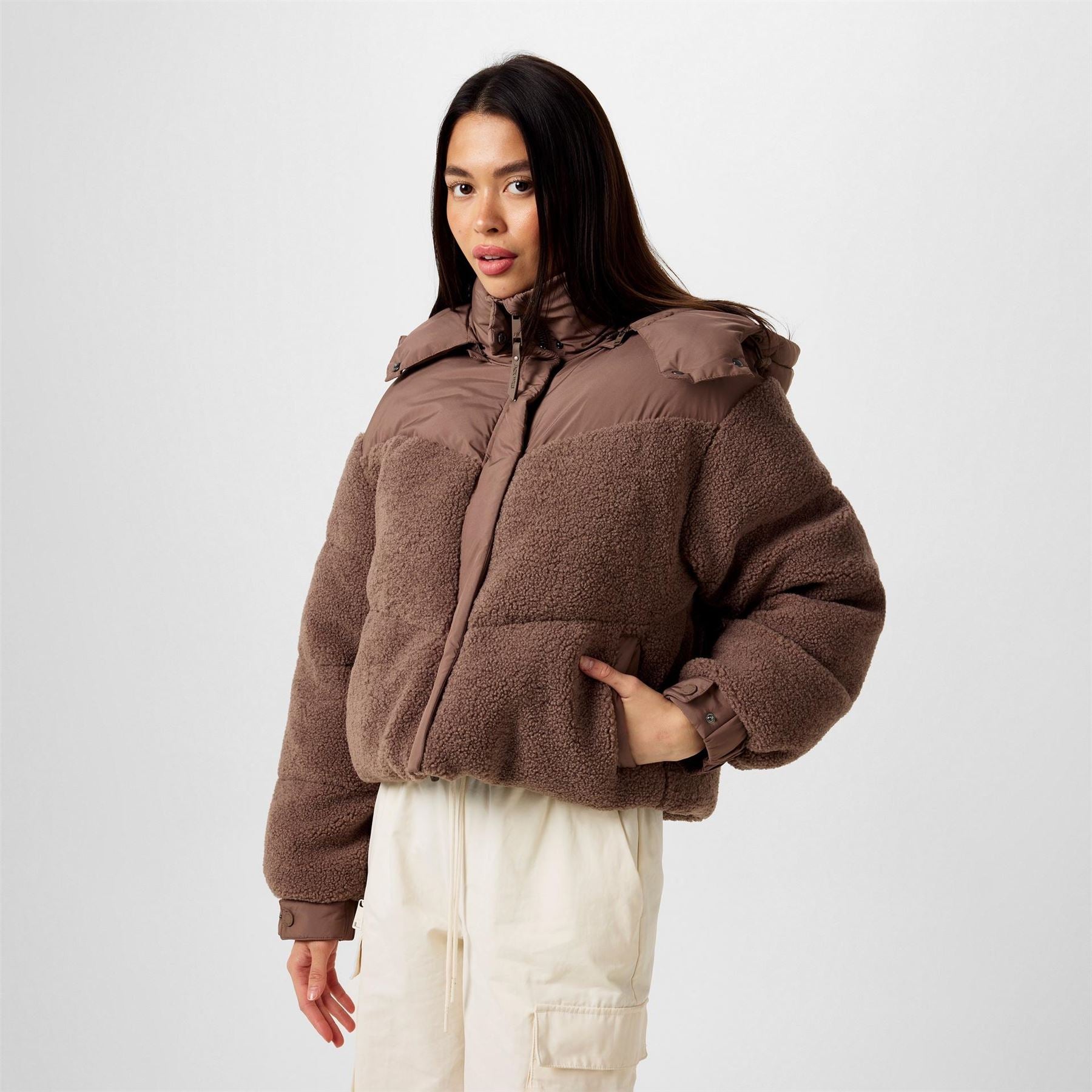 Jack Wills Hooded Relaxed Fit Short Puffer Jacket