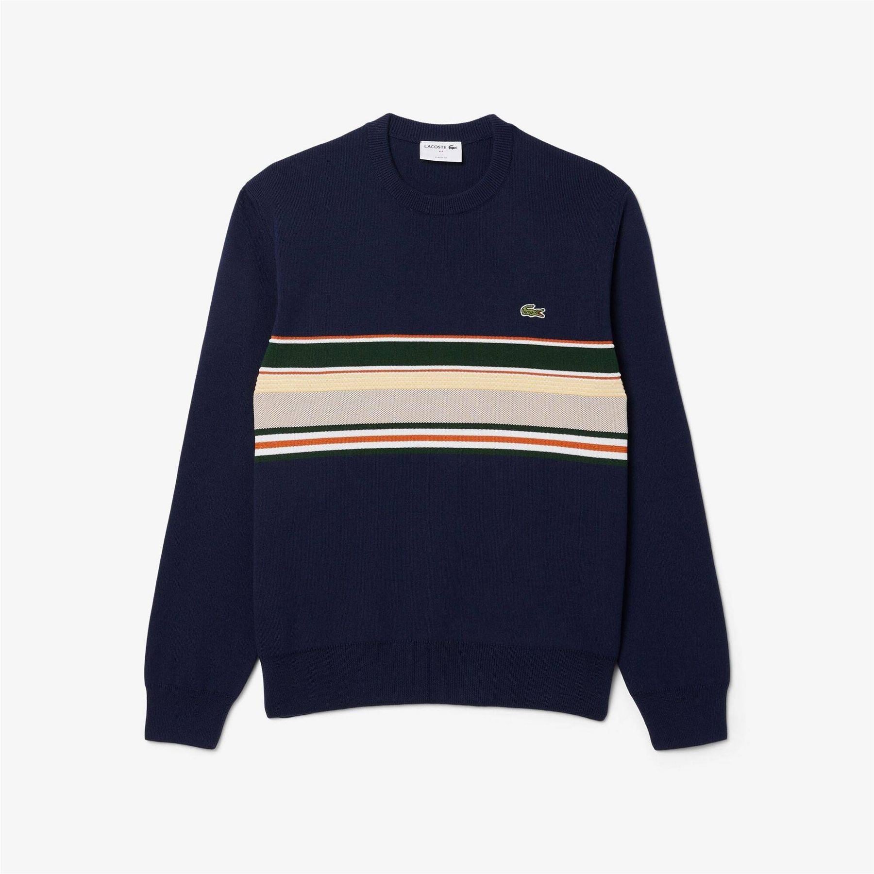 Lacoste Crocodile Logo Crew Neck Long Sleeve Sweater