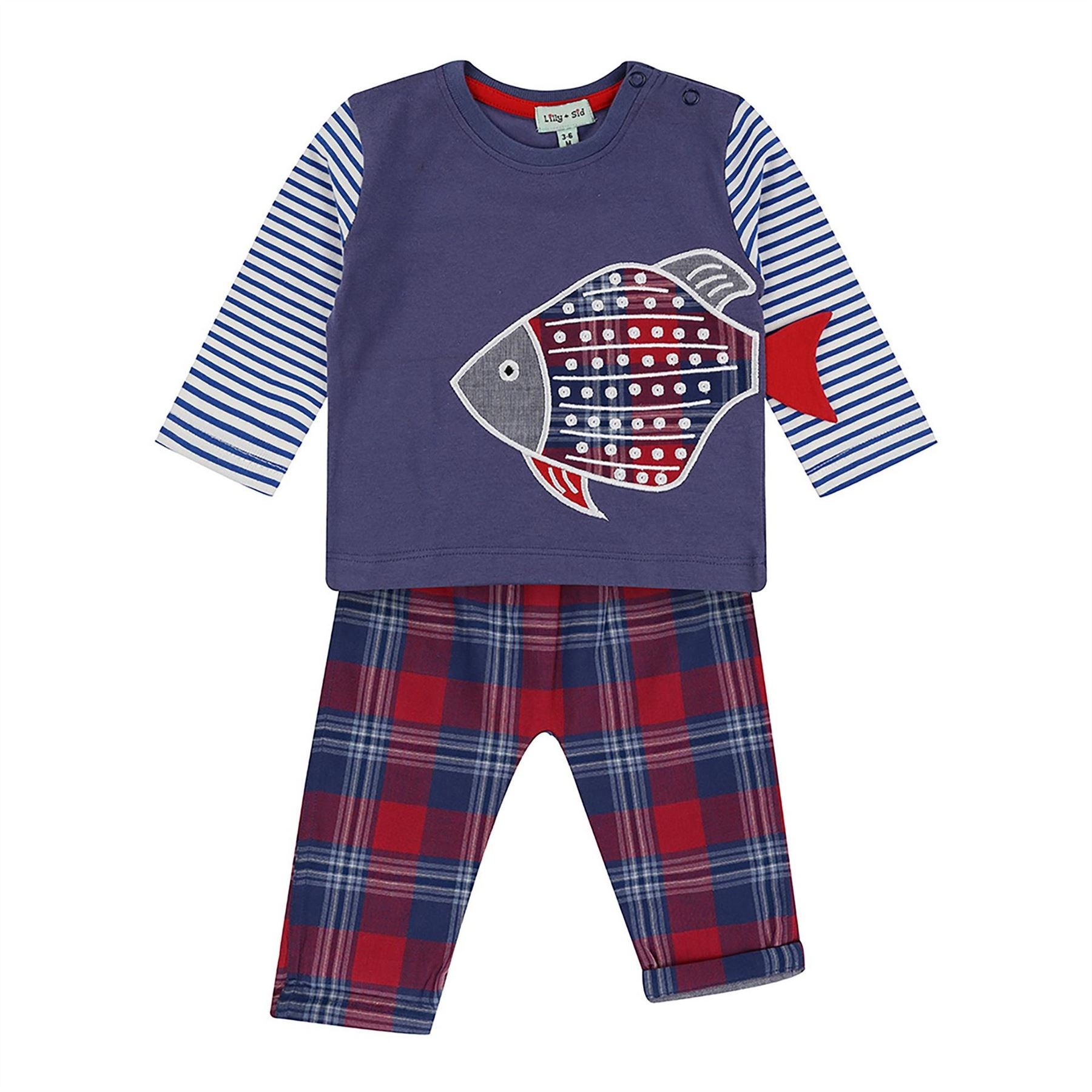 Lilly and Sid Crew Neck Long Sleeve T-Shirt Coord Set
