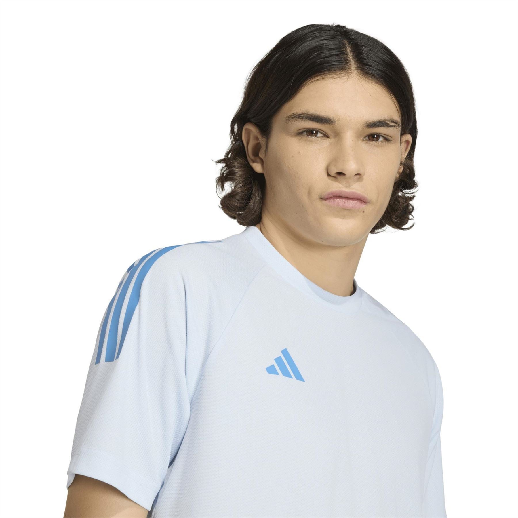 adidas Mens Classic 3 Stripe Sereno T-Shirt