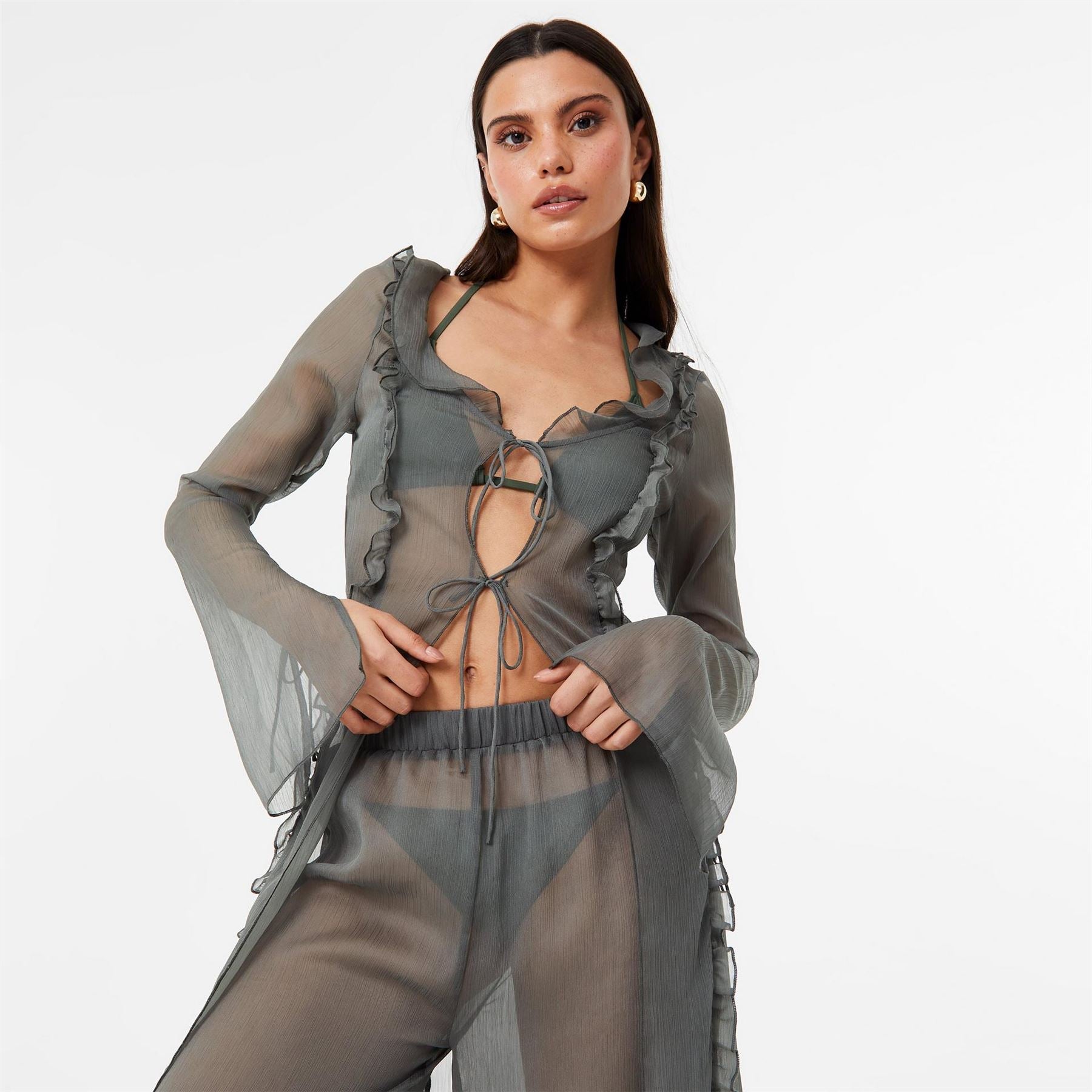 Jack Wills Womens Frill Beach Cover Up