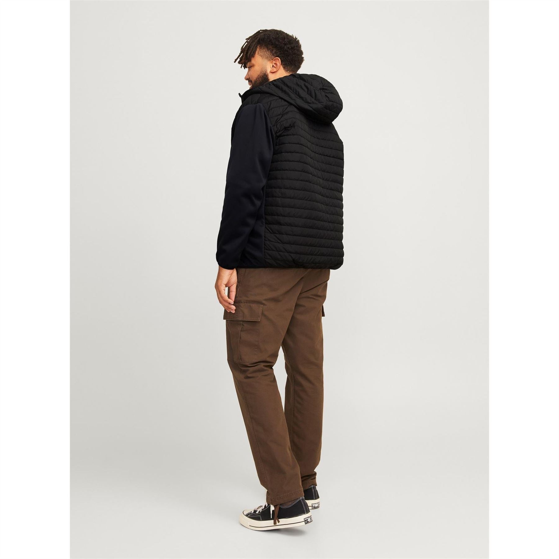 Jack and Jones Mens Multi Quilted Jacket Plus Size