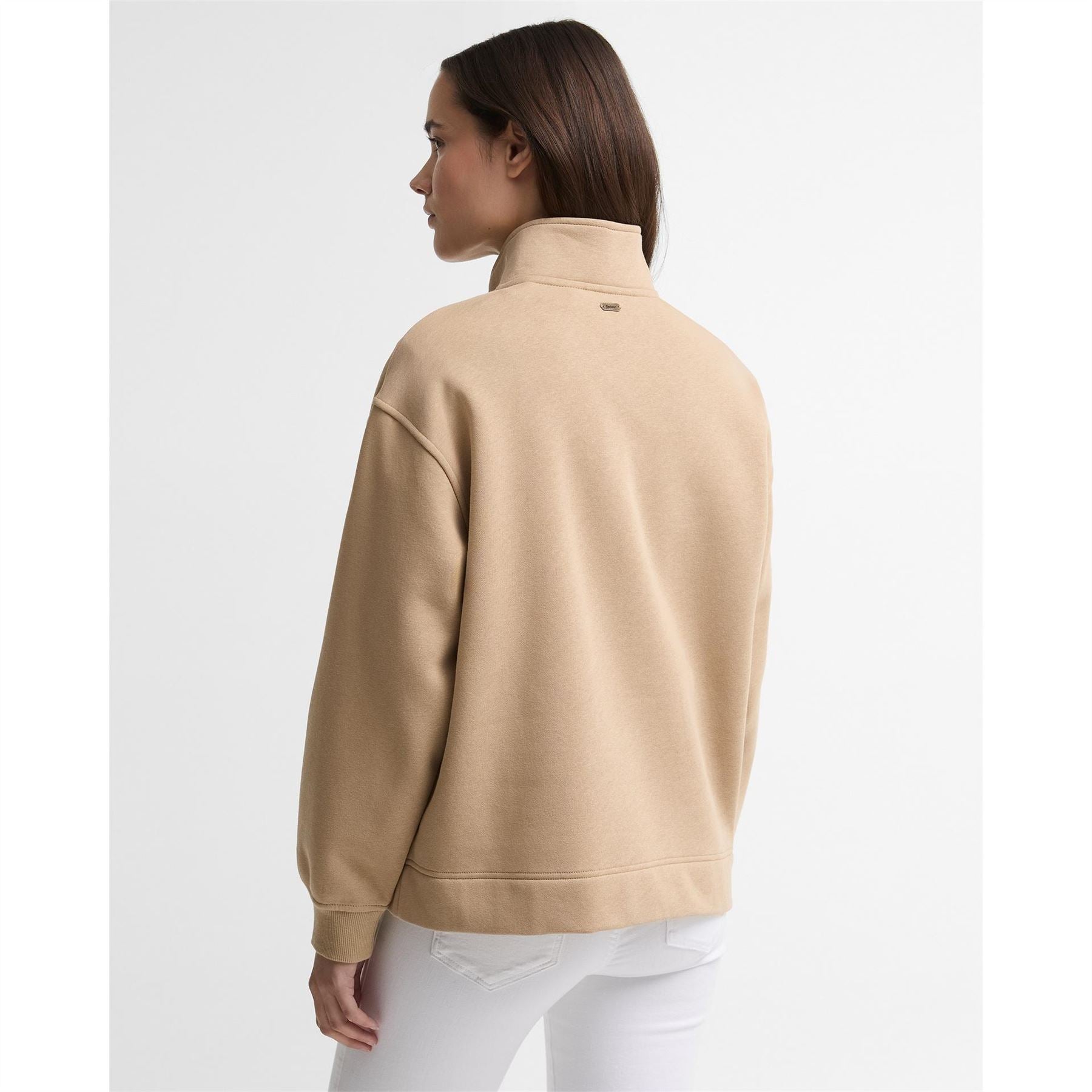 Barbour Zaria 1 2 Zip Cotton Long Sleeve Fleece