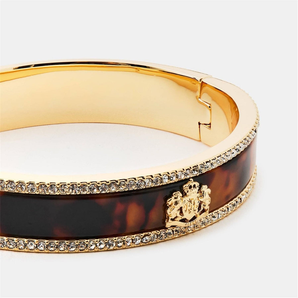 Lauren by Ralph Lauren Ralph Lauren Tortoise  And  Gold Crest Logo Bangle