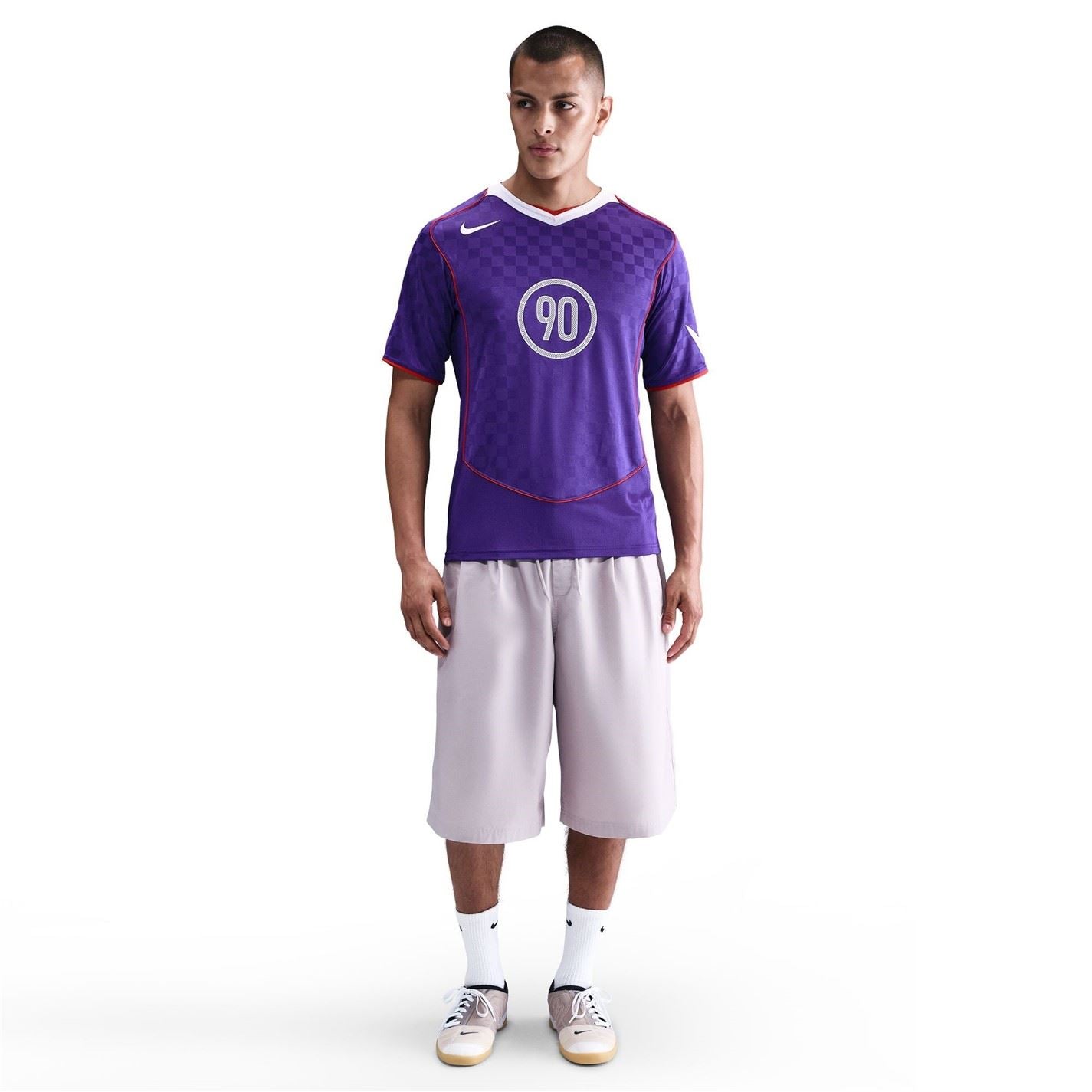 Nike T90 Energy V-Neck Raglan Short Sleeve Jersey