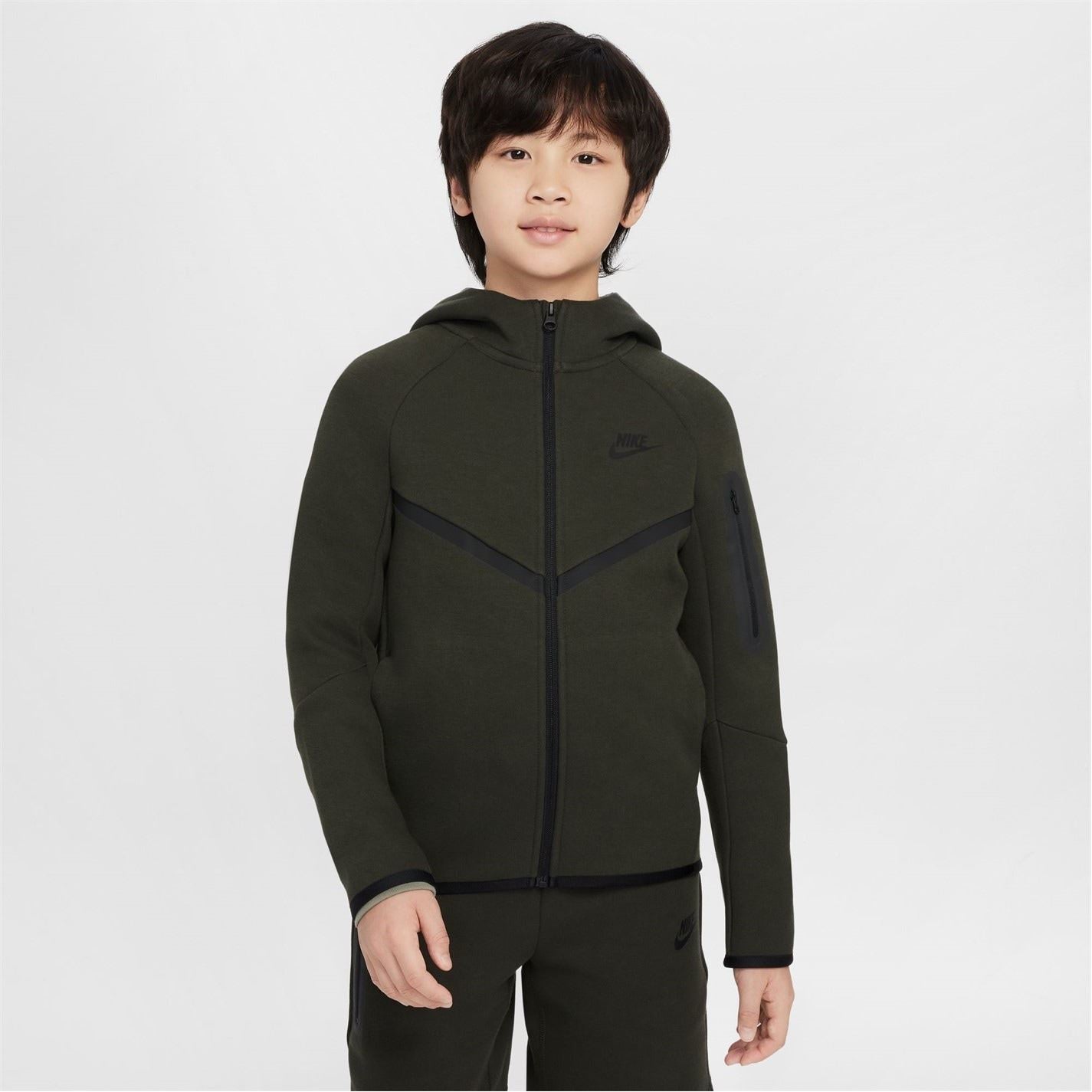 Nike Sportswear Tech Fleece Big Kids  Full Zip Hoodie