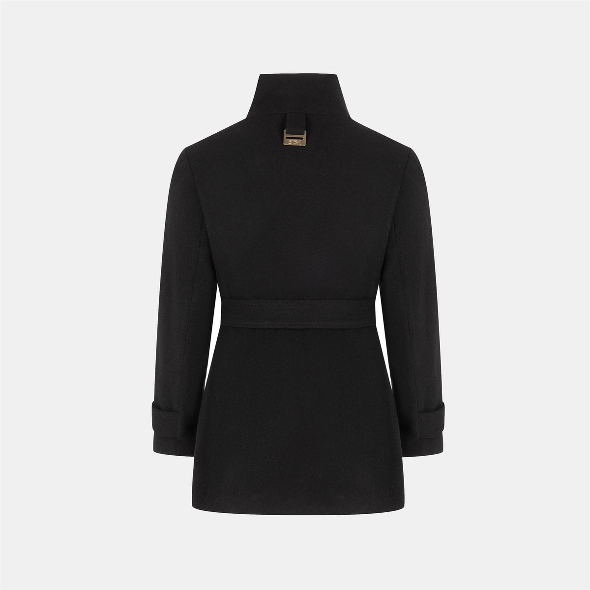 Biba Bobby Belted Long Sleeve Hip Length Pea Coat
