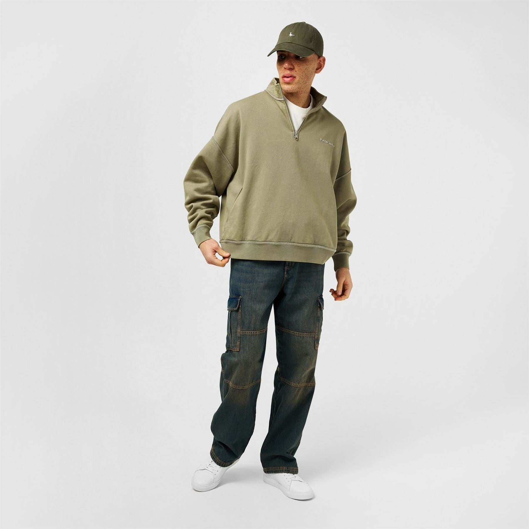 Jack Wills Well Relaxed Fit Drop Shoulder Sweatshirt