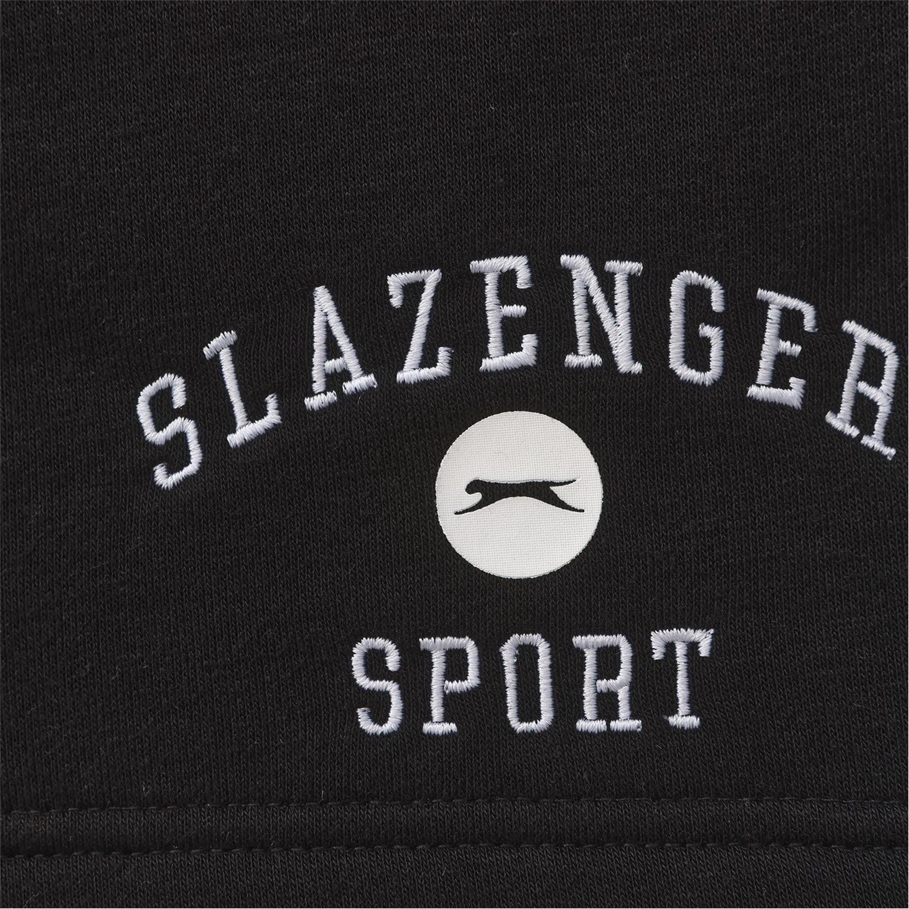 Slazenger Fleece Logo Print Athletic Shorts
