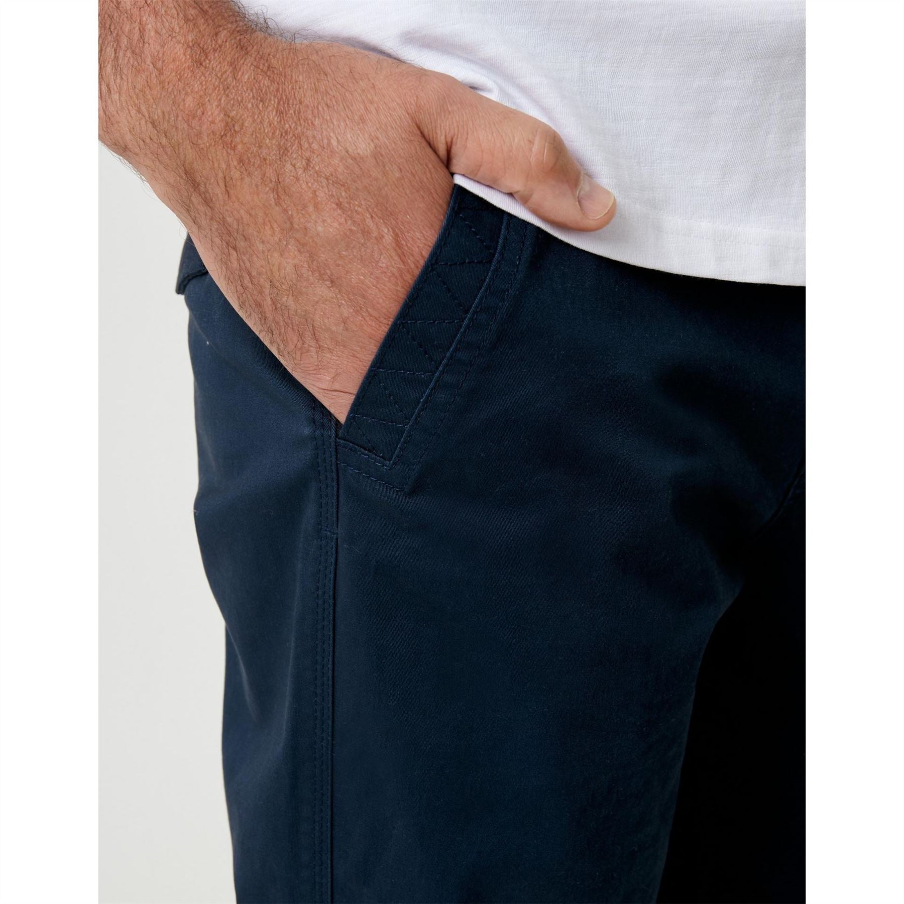 Saltwell Solid Patterned Straight Five Pocket Chinos
