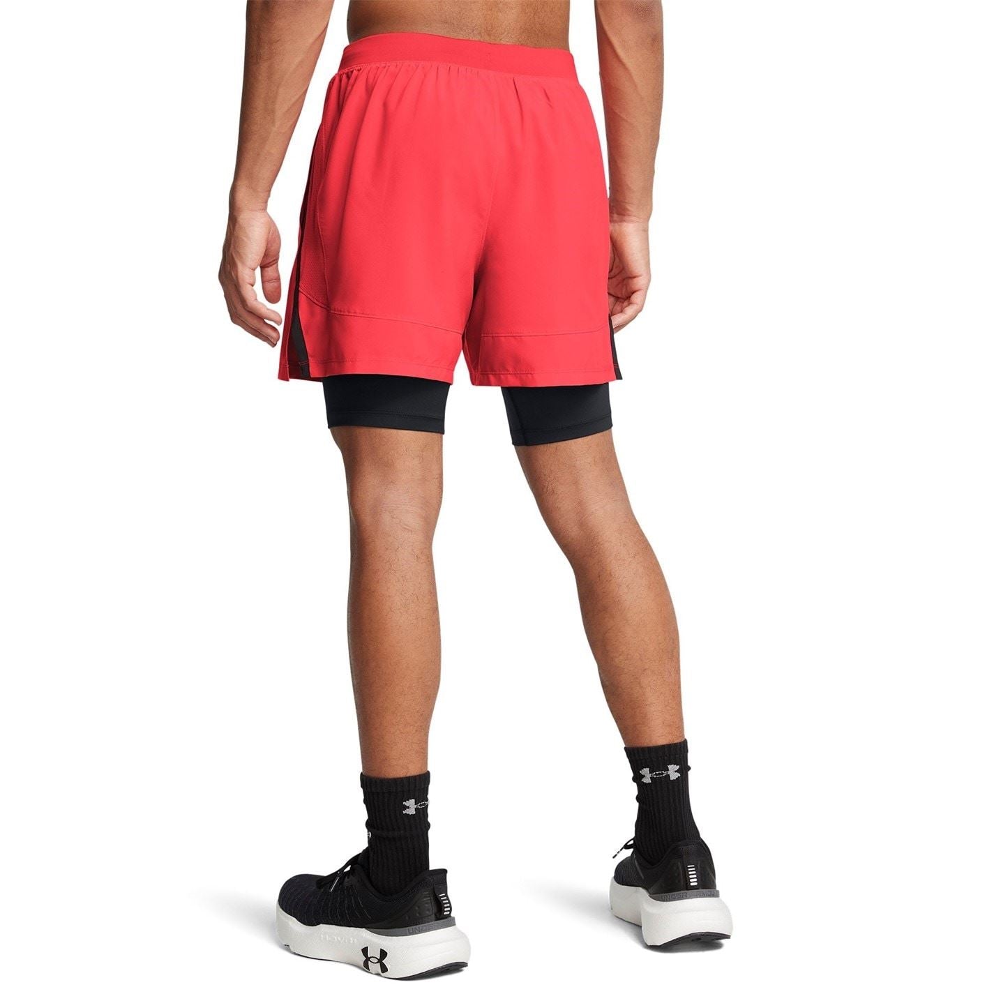 Under Armour Mens Armour Ua Launch 2 In 1 7 Shorts
