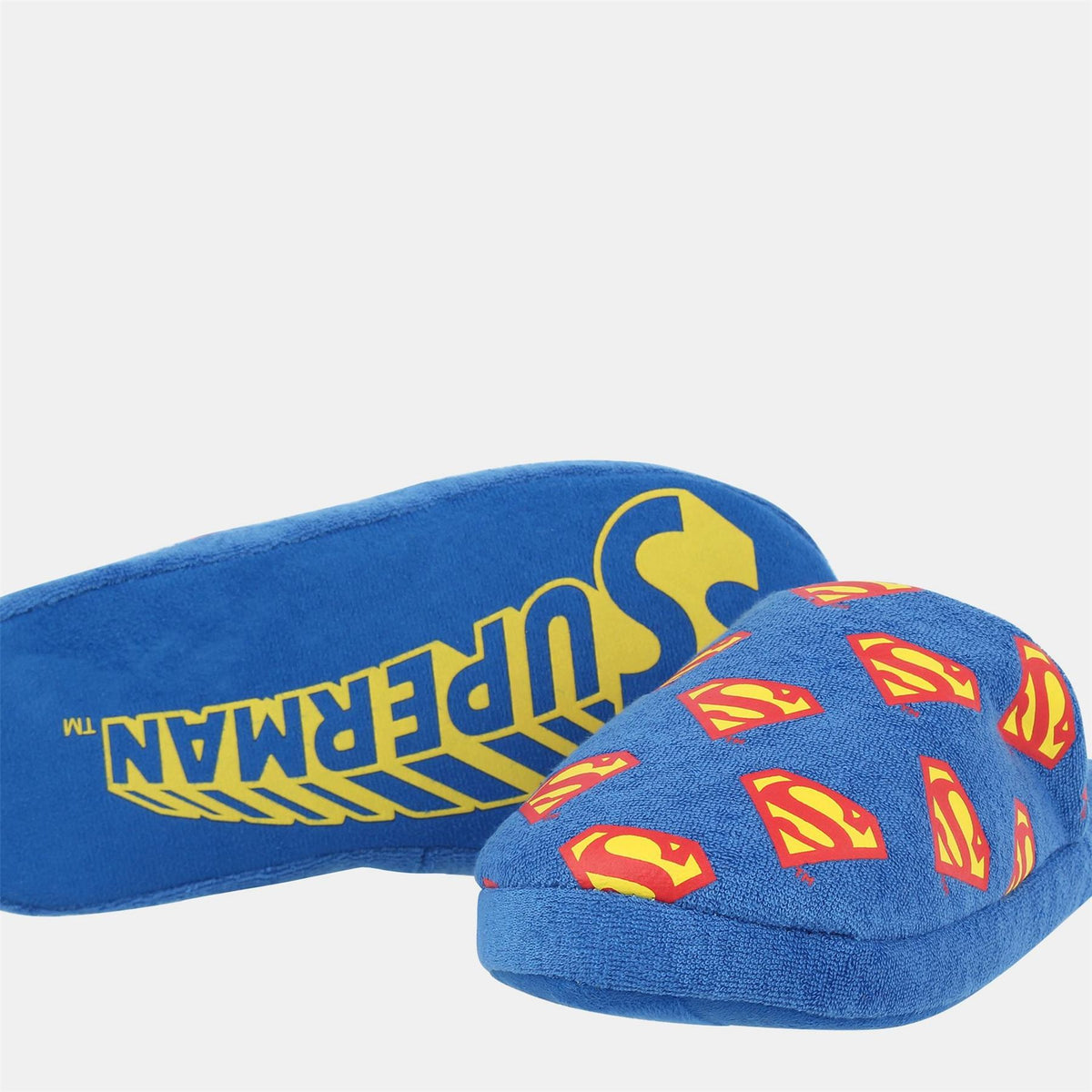 Character Super Man Graphic Print Closed Toe Mules
