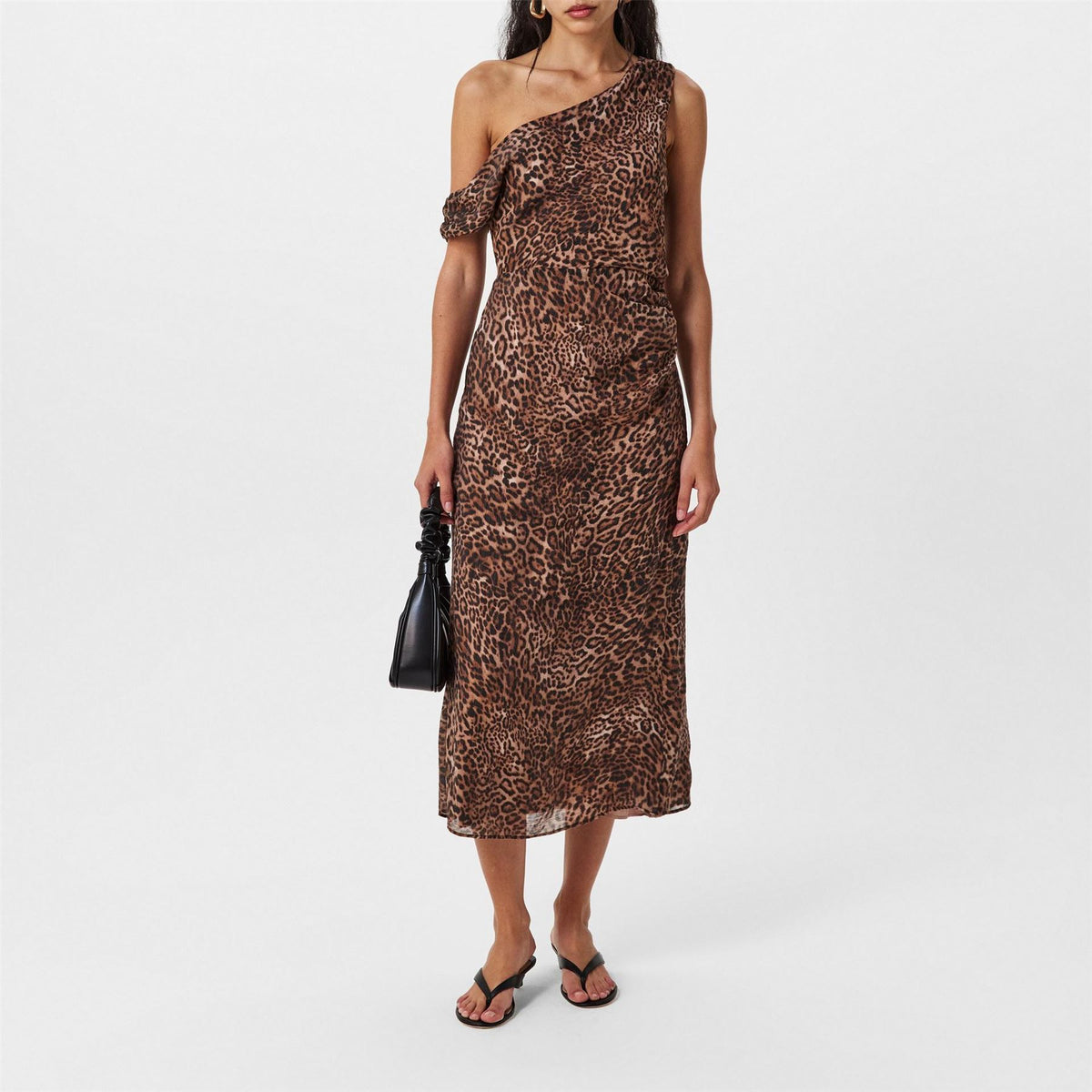 Nobodys Child Skylar One Shoulder Midi Slip Dress