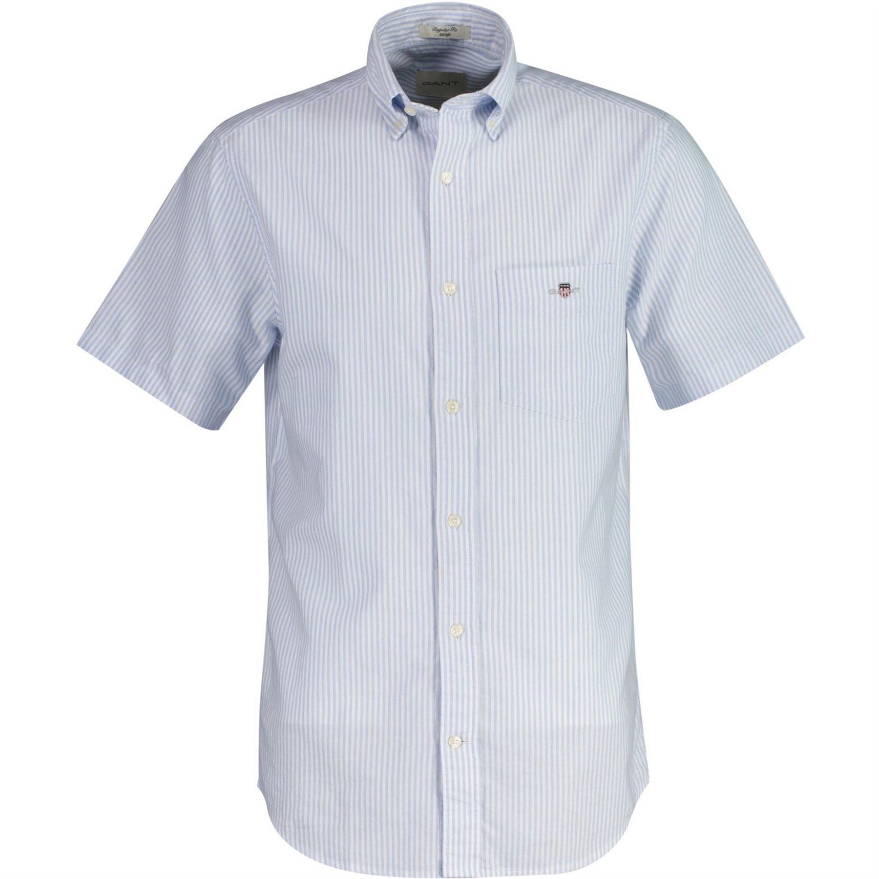 Gant Fit Striped Classic Oxford Short Sleeve Shirt