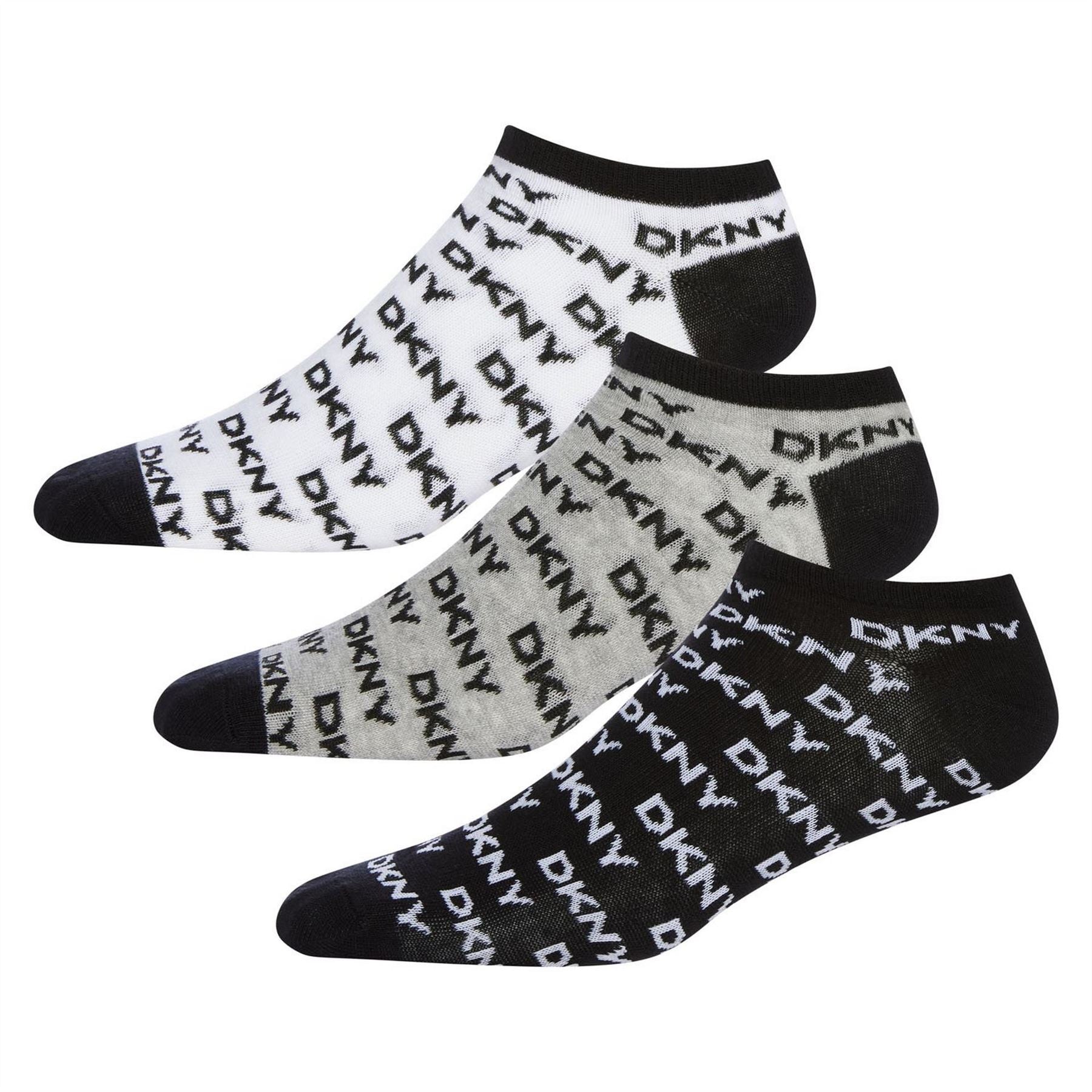 DKNY Womens 3 Pack Trainer Liner Grace