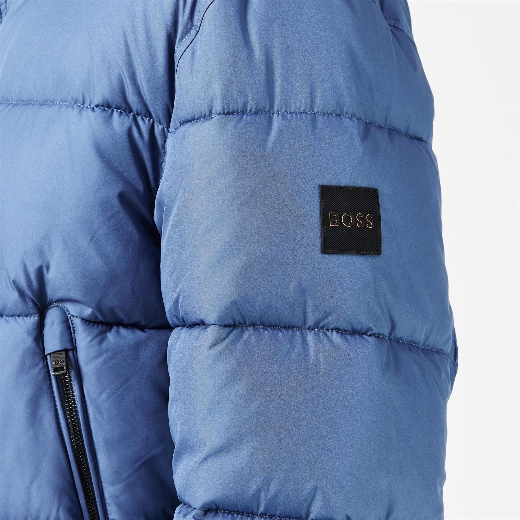 Boss Omaris Water Repellent Hooded Long Sleeve Short Puffer Jacket