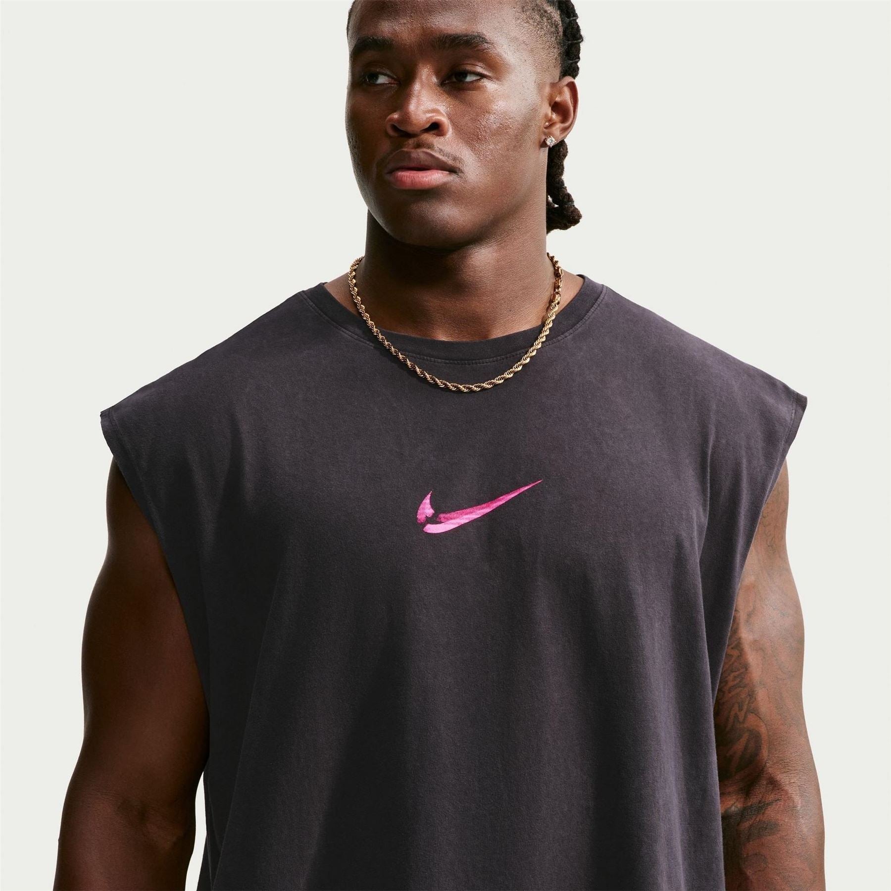Nike Pro Dri Fit Crew Neck Sleeveless Slim Fit Vest