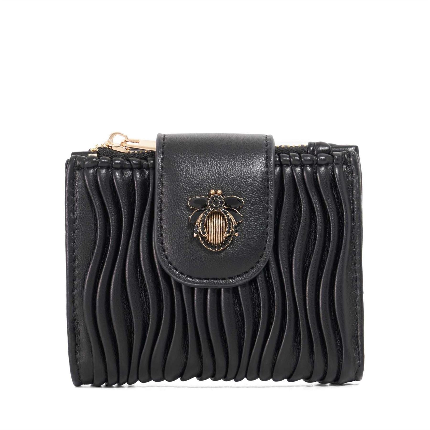Dune London Kearton Textured Coin Purse with Gold Tone Hardware