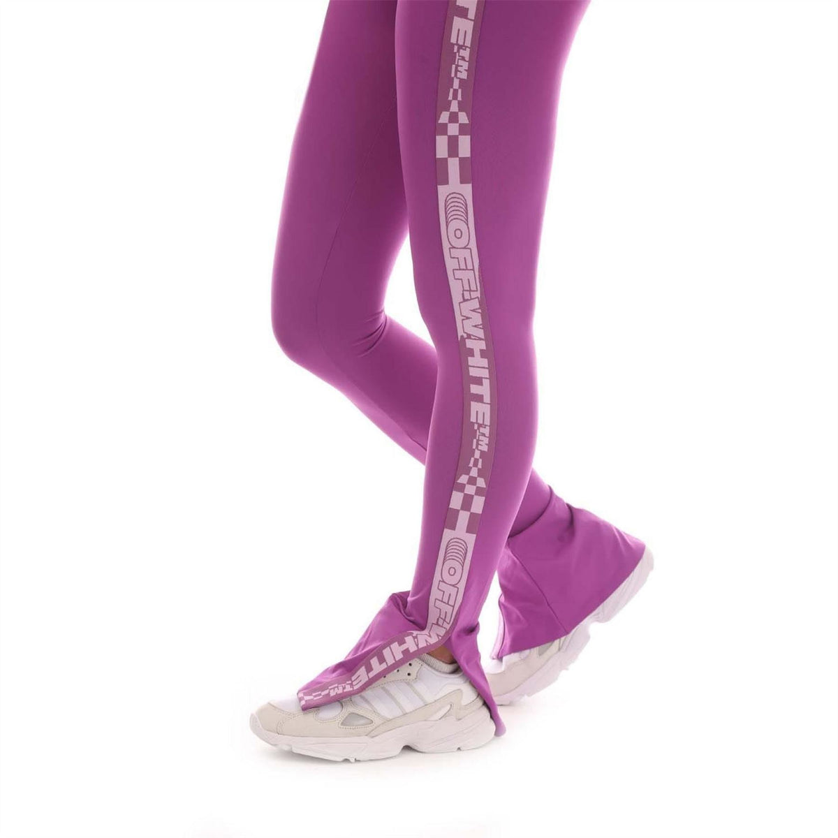 Off White Logo Band Split Leggings, Bands On Legs