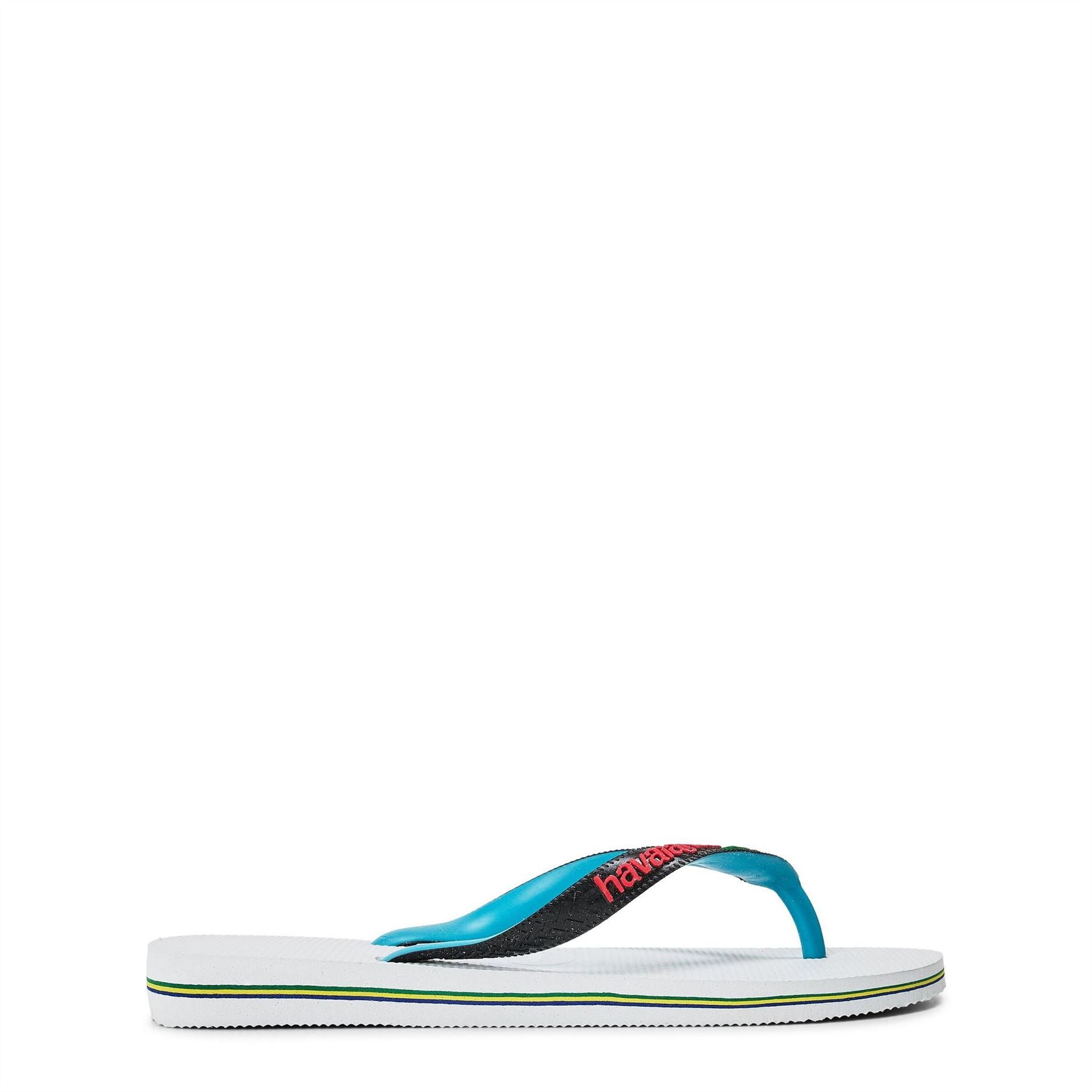 Havaianas Womens Brasil Mix White Black 35 36 Flip Flops