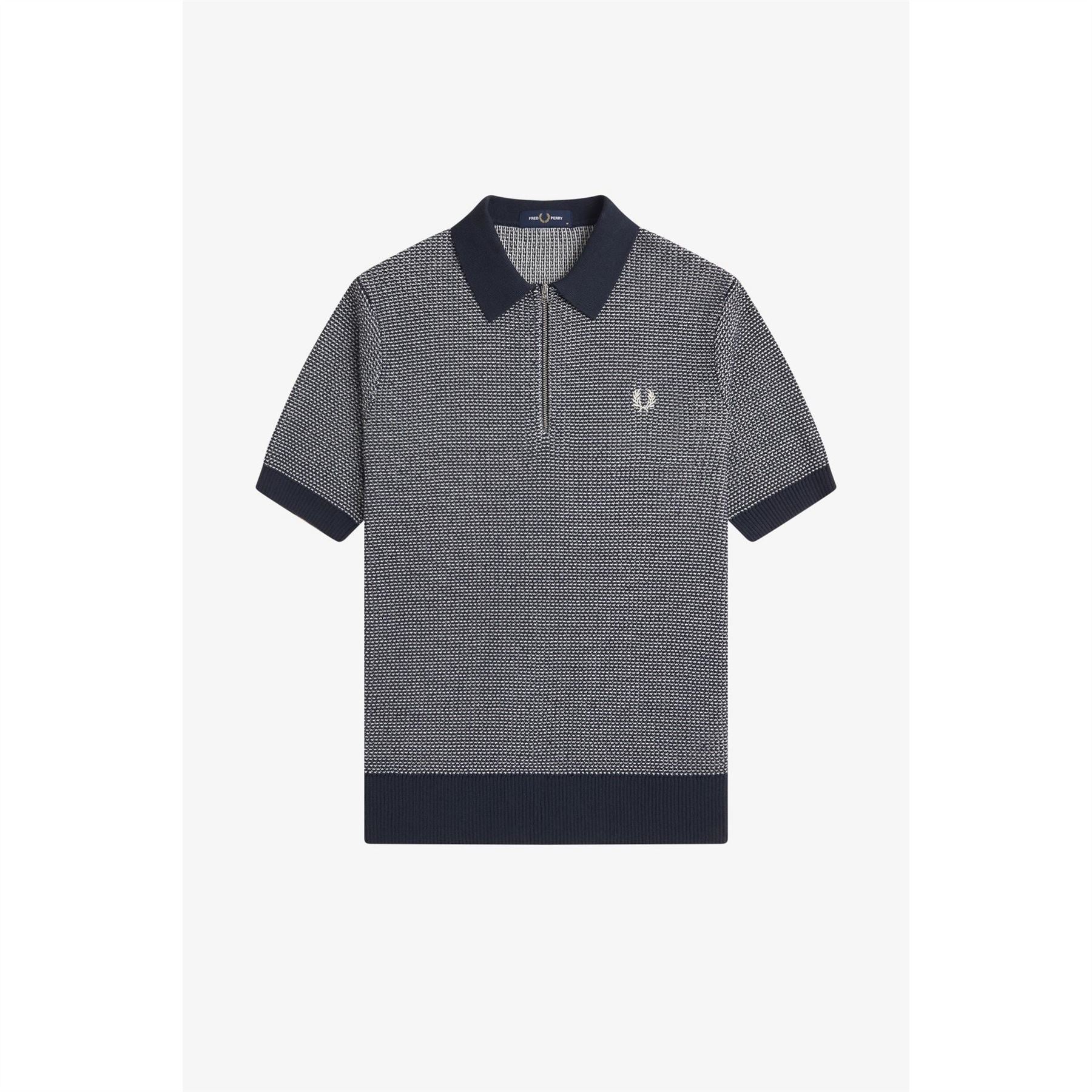Fred Perry Txtrd Knt Sszip