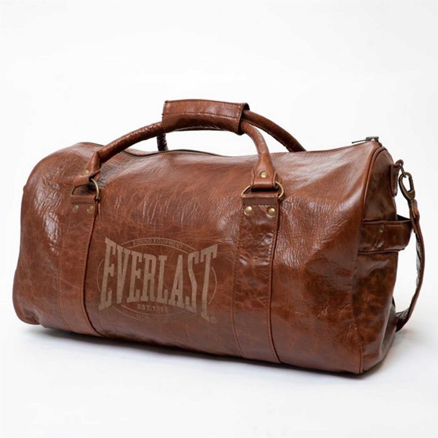 Everlast 1910 Premium Leather Holdall Bag