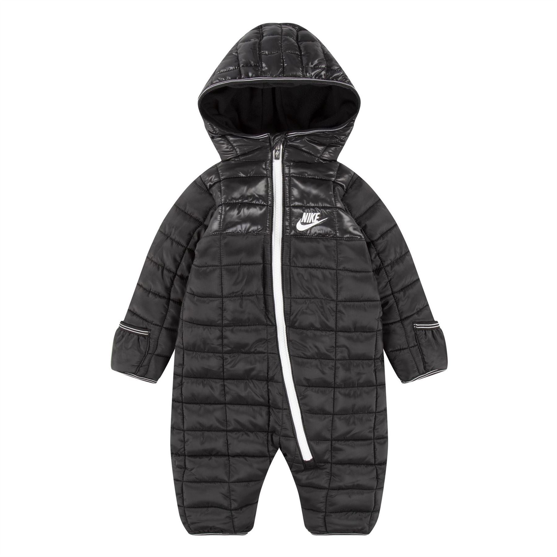 Nike Hooded Neck Plaid Patterned Long Sleeve Snowsuit