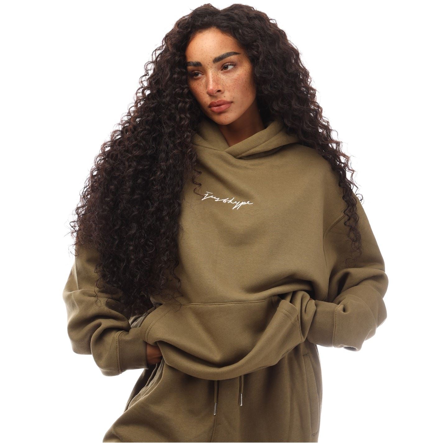 Hype Hooded Lettering Regular Fit Sweatshirt