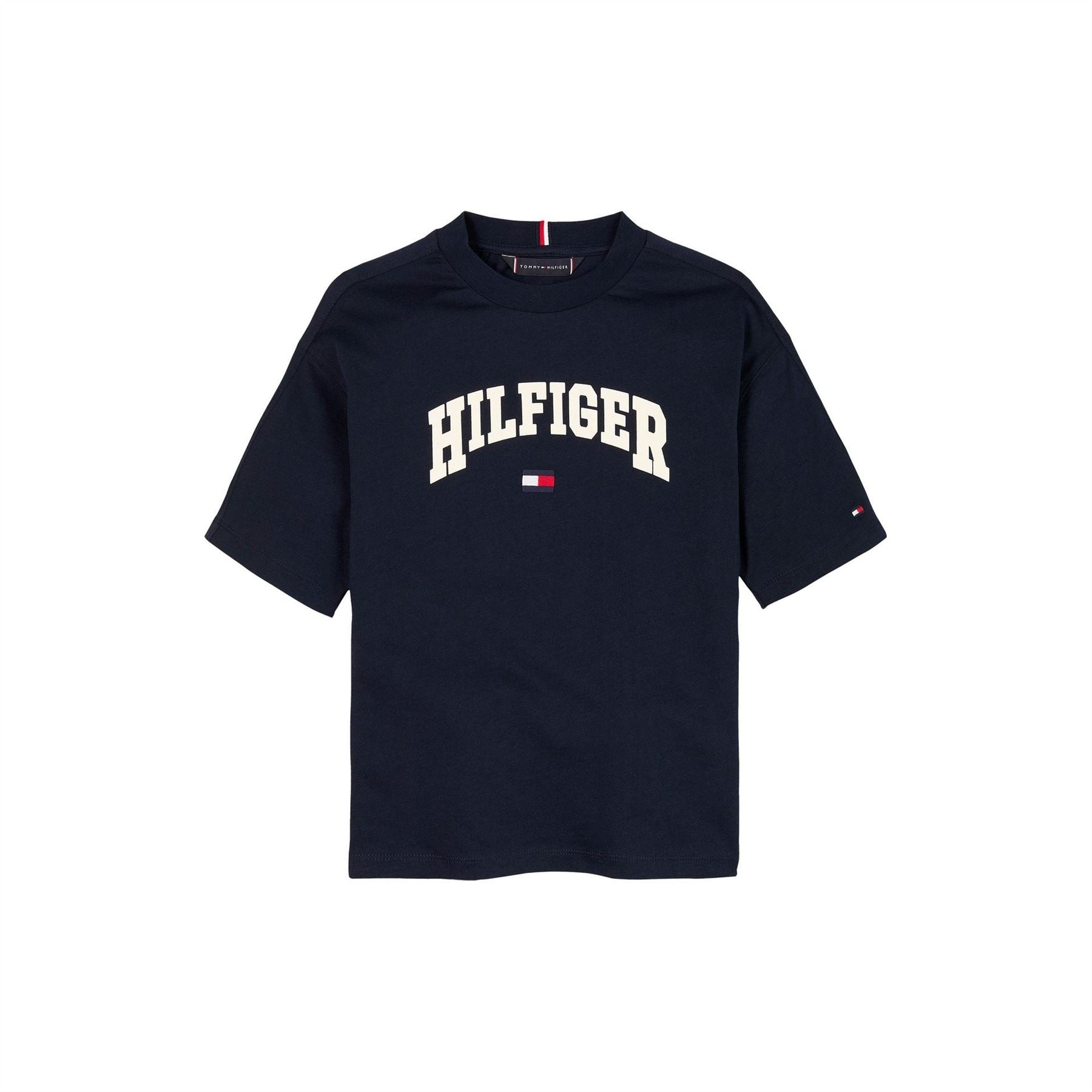 Tommy Hilfiger Varsity Lettering Regular Fit Crew Neck T-Shirt