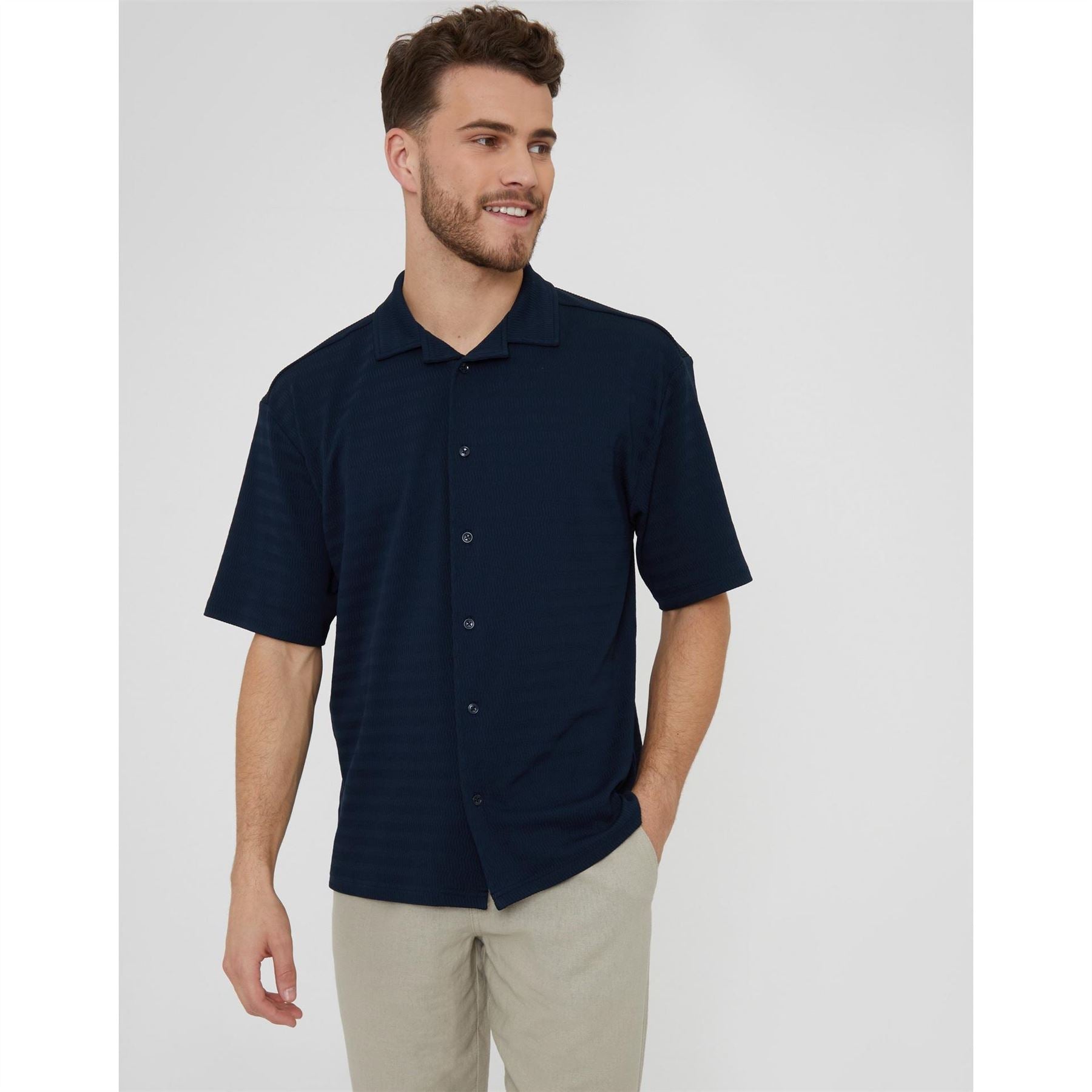 Threadbare Drewrea Relaxed Fit Short Sleeve Shirt