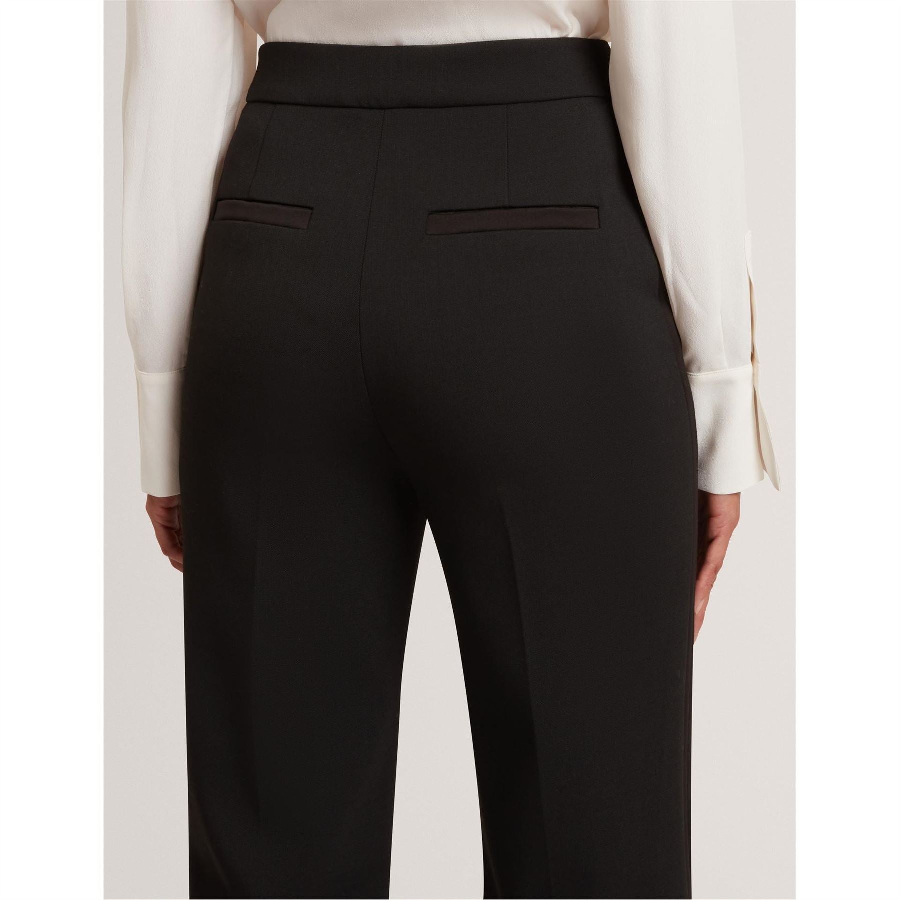 Ted Baker Solid Patterned Flared Trousers