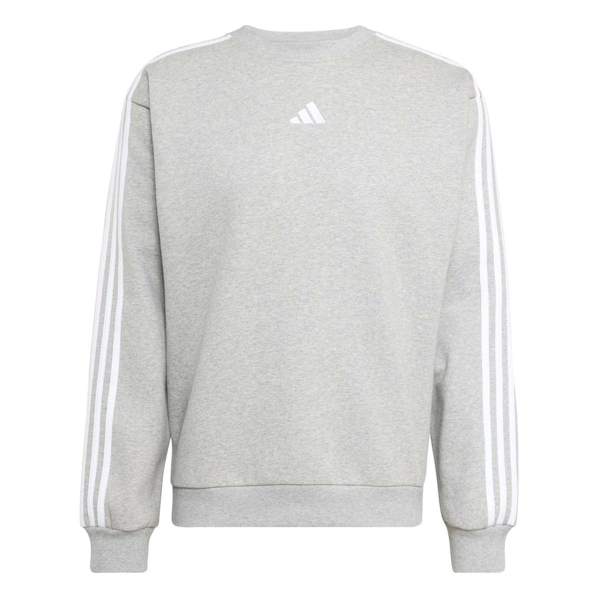 adidas Mens Essentials Crew 3 Stripes Pullover Sweatshirt