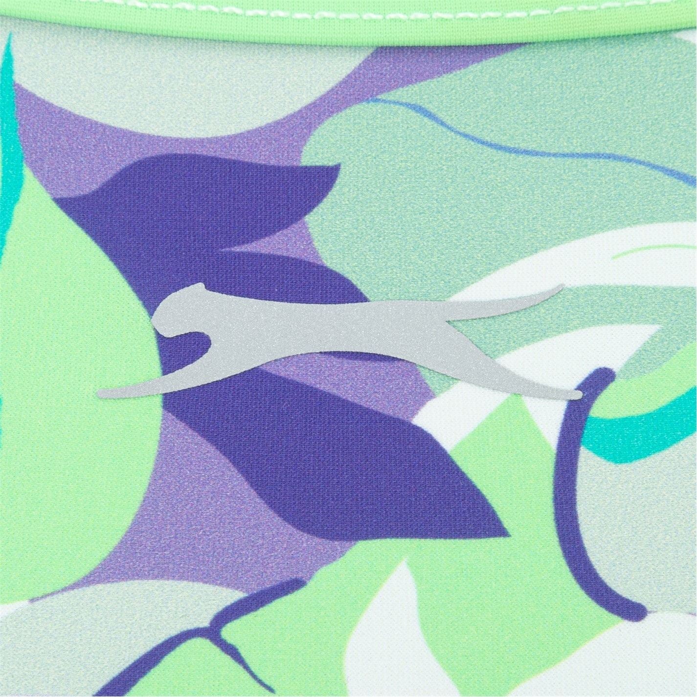 Slazenger Floral Patterned Tie Back One-Piece Swimsuit