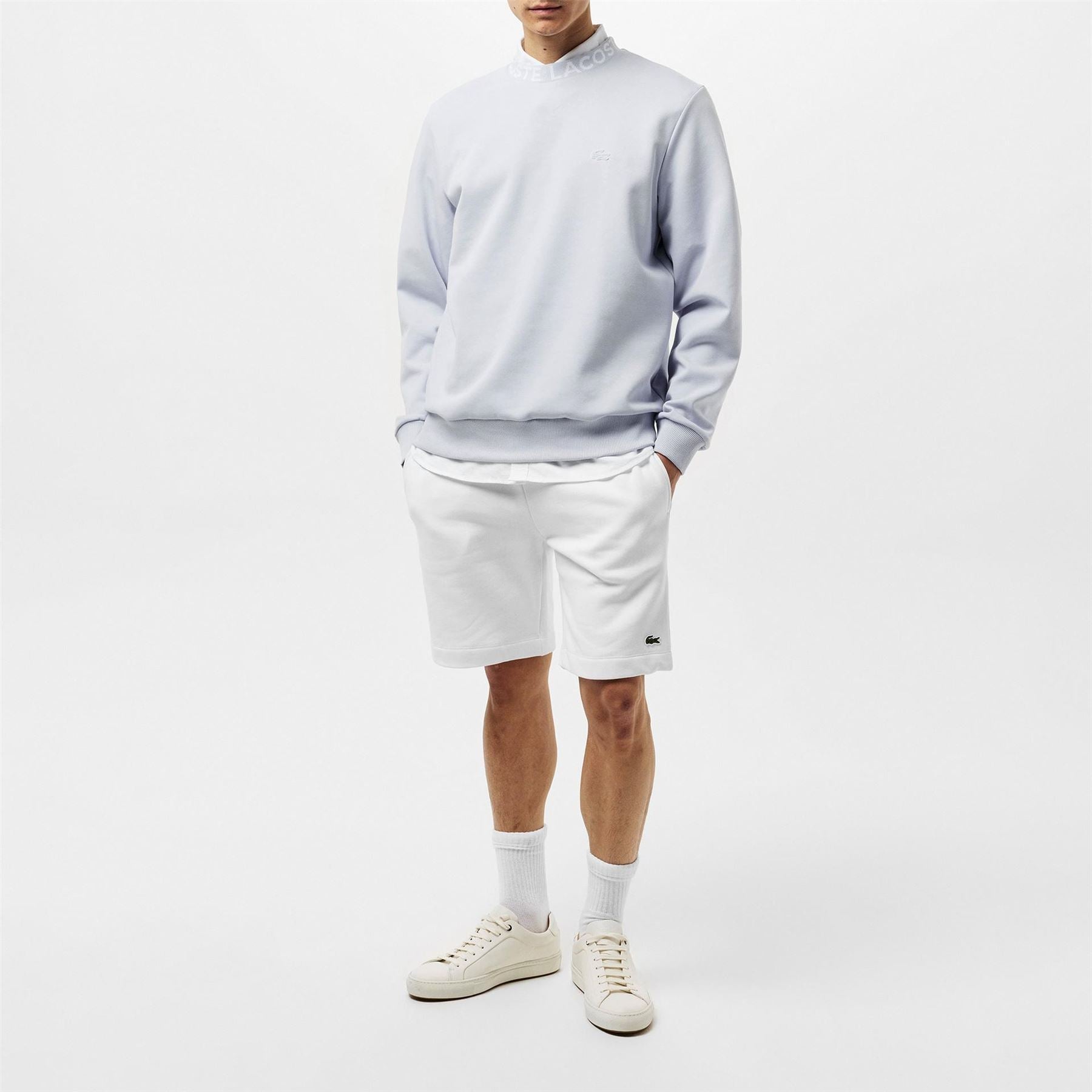 Lacoste Mock Neck Lacoste Lettering Sweatshirt