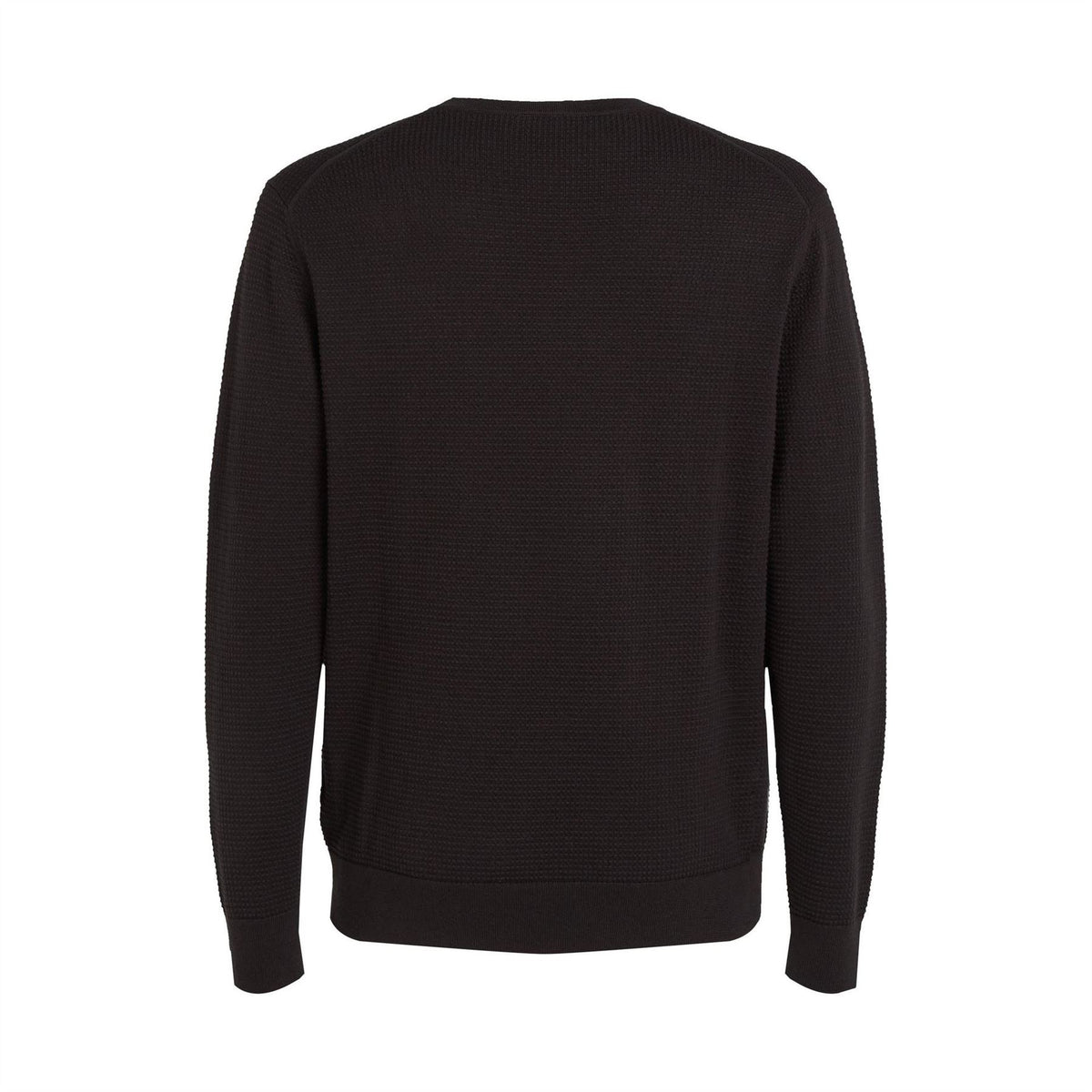 Calvin Klein Waffle Texture Cotton Crew Neck Jumper