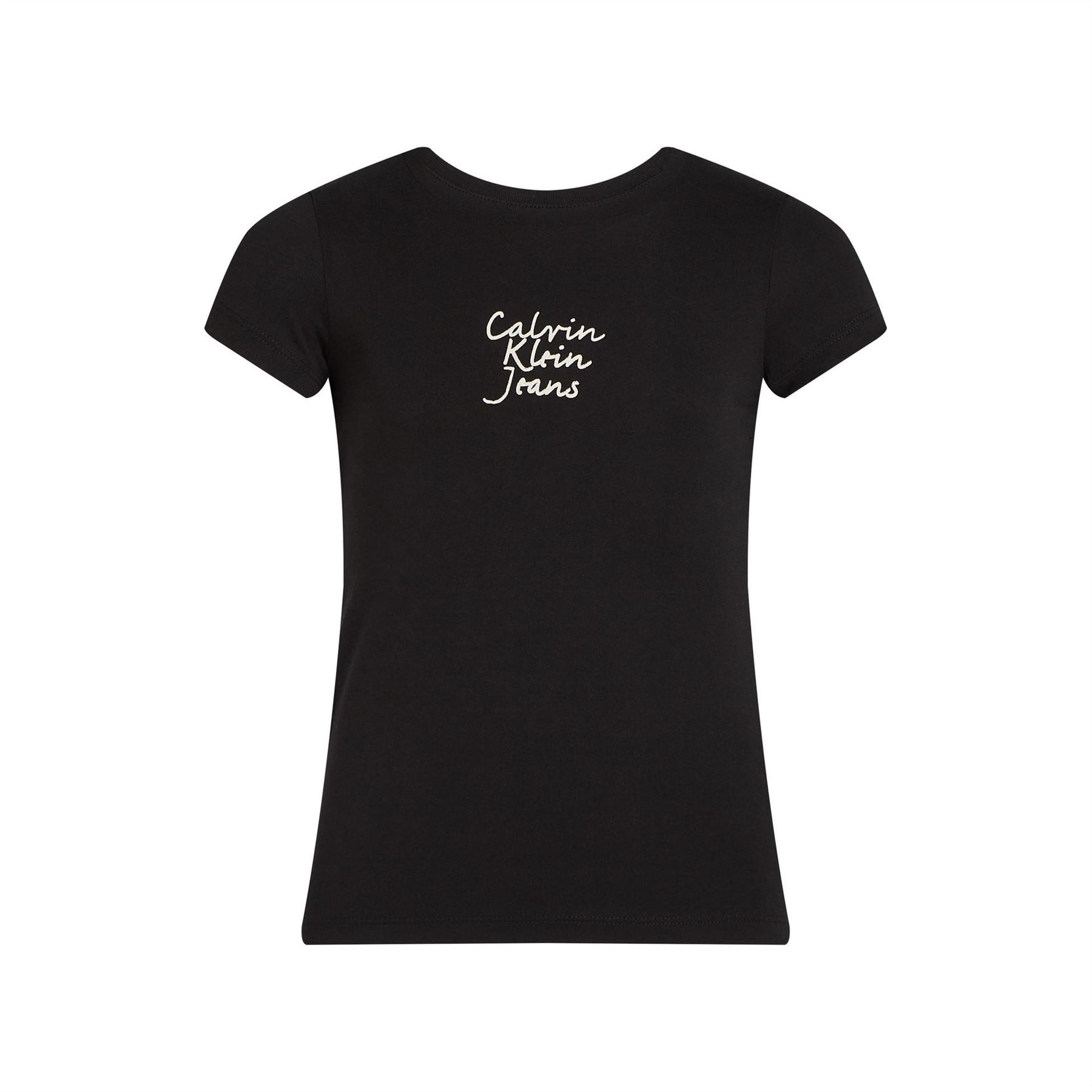 Calvin Klein Jeans Slim Fit Lettering Short Sleeve Crew Neck T-Shirt