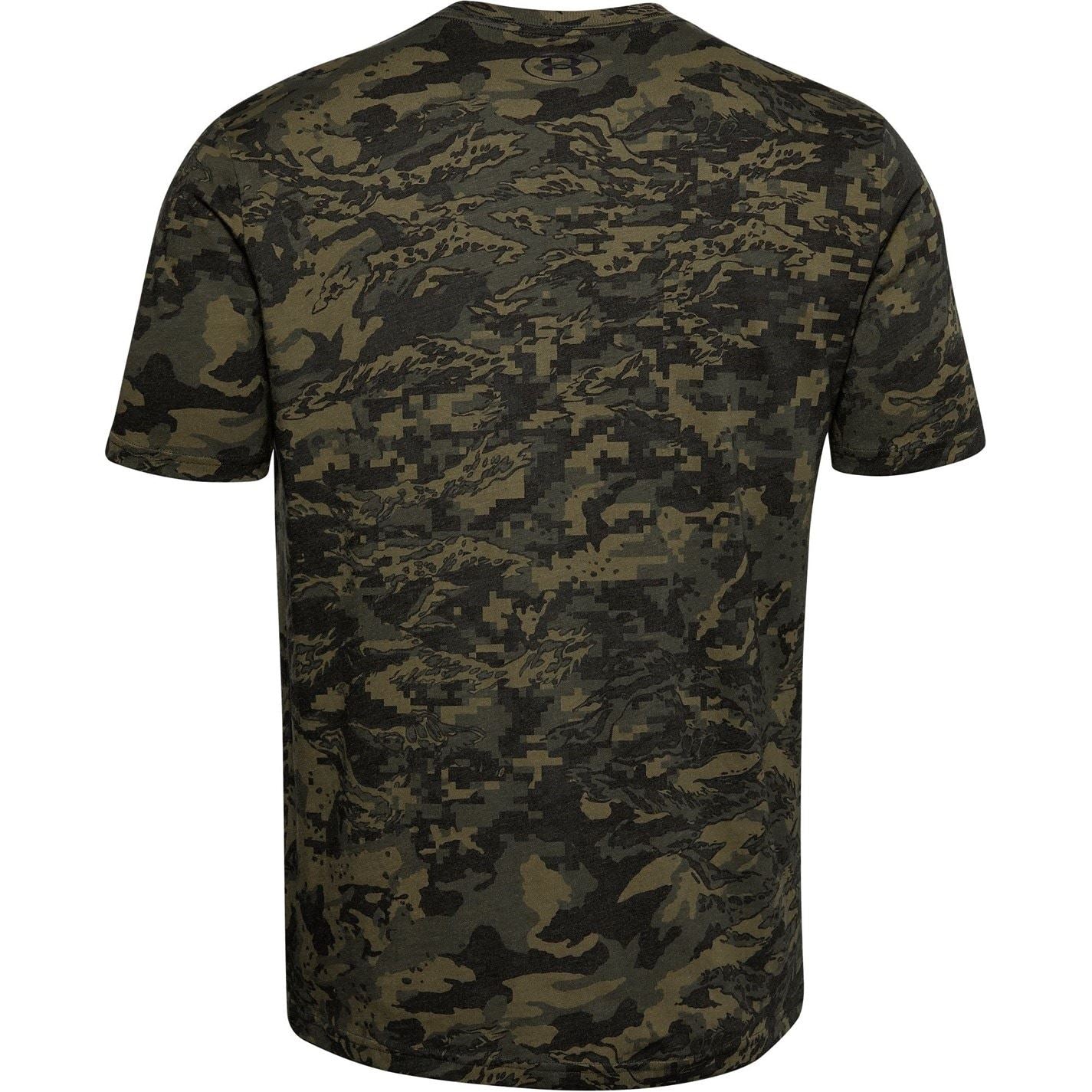 Under Armour Camo Regular Fit Crew Neck Short Sleeve T-Shirt