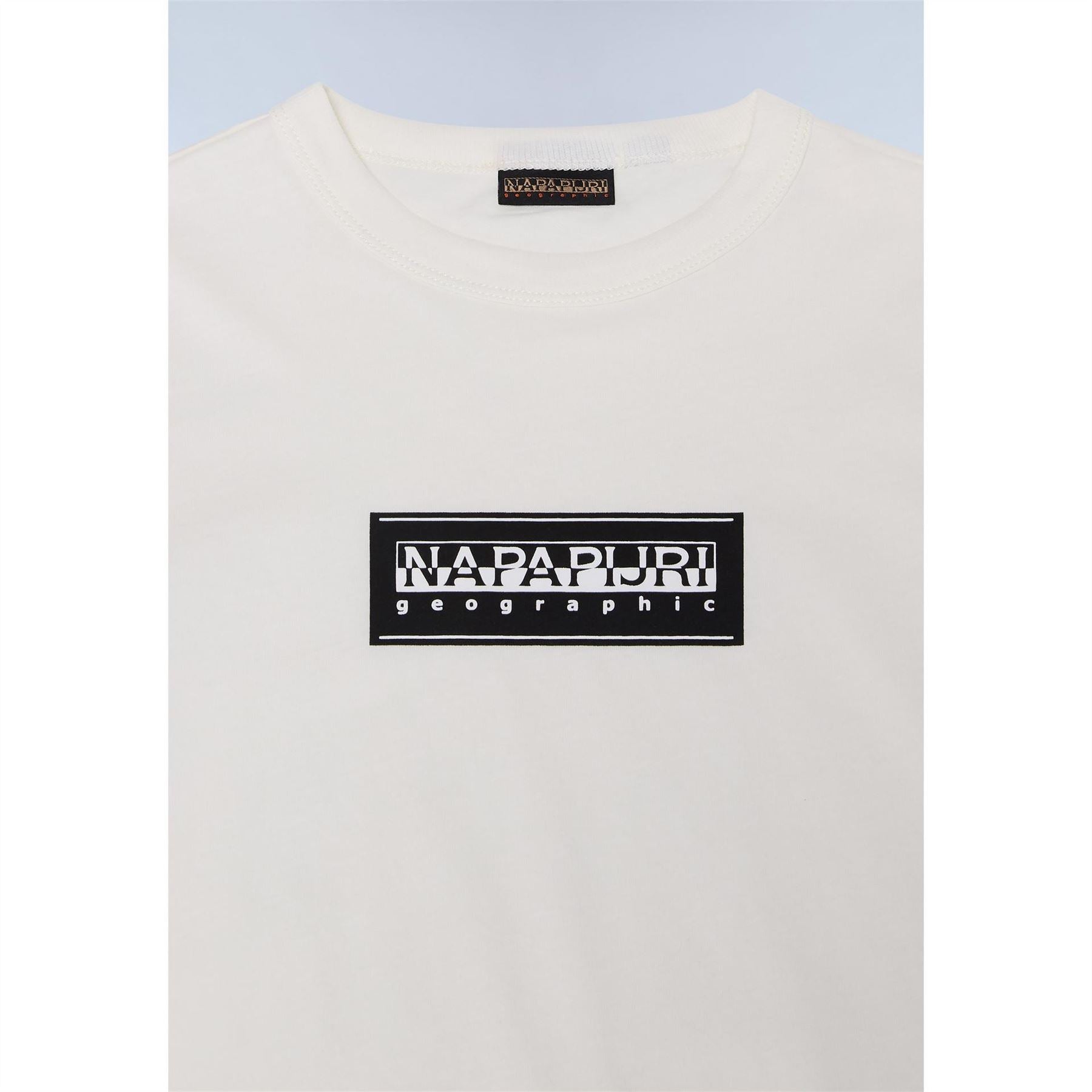 Napapijri Regular Fit Geographic Print Crew Neck Short Sleeve T-Shirt