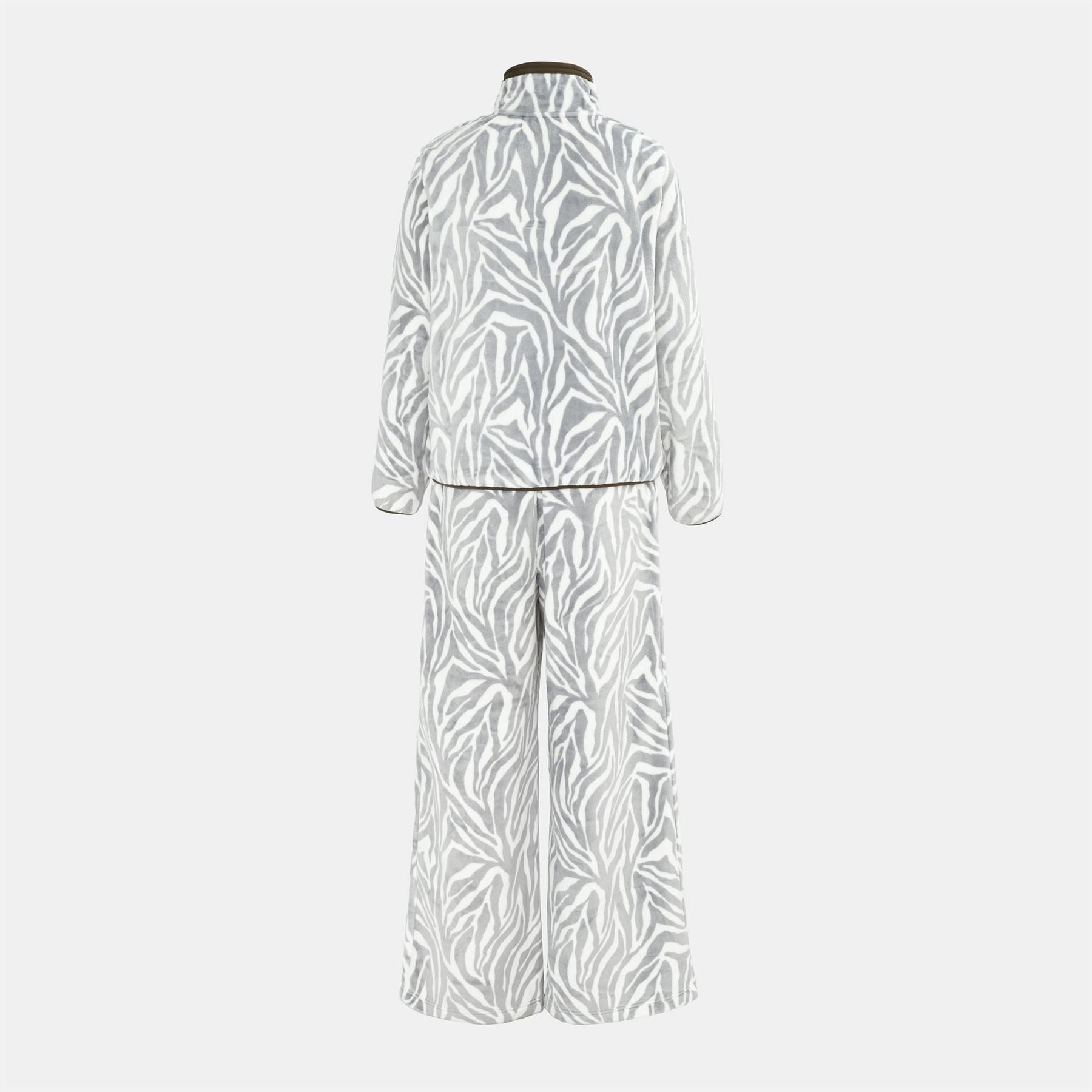Biba Fleece Funnel Neck Long Sleeve Pyjama Set