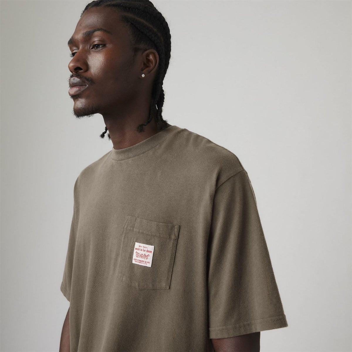 Levis Regular Fit Crew Neck Short Sleeve Text Graphic T-Shirt