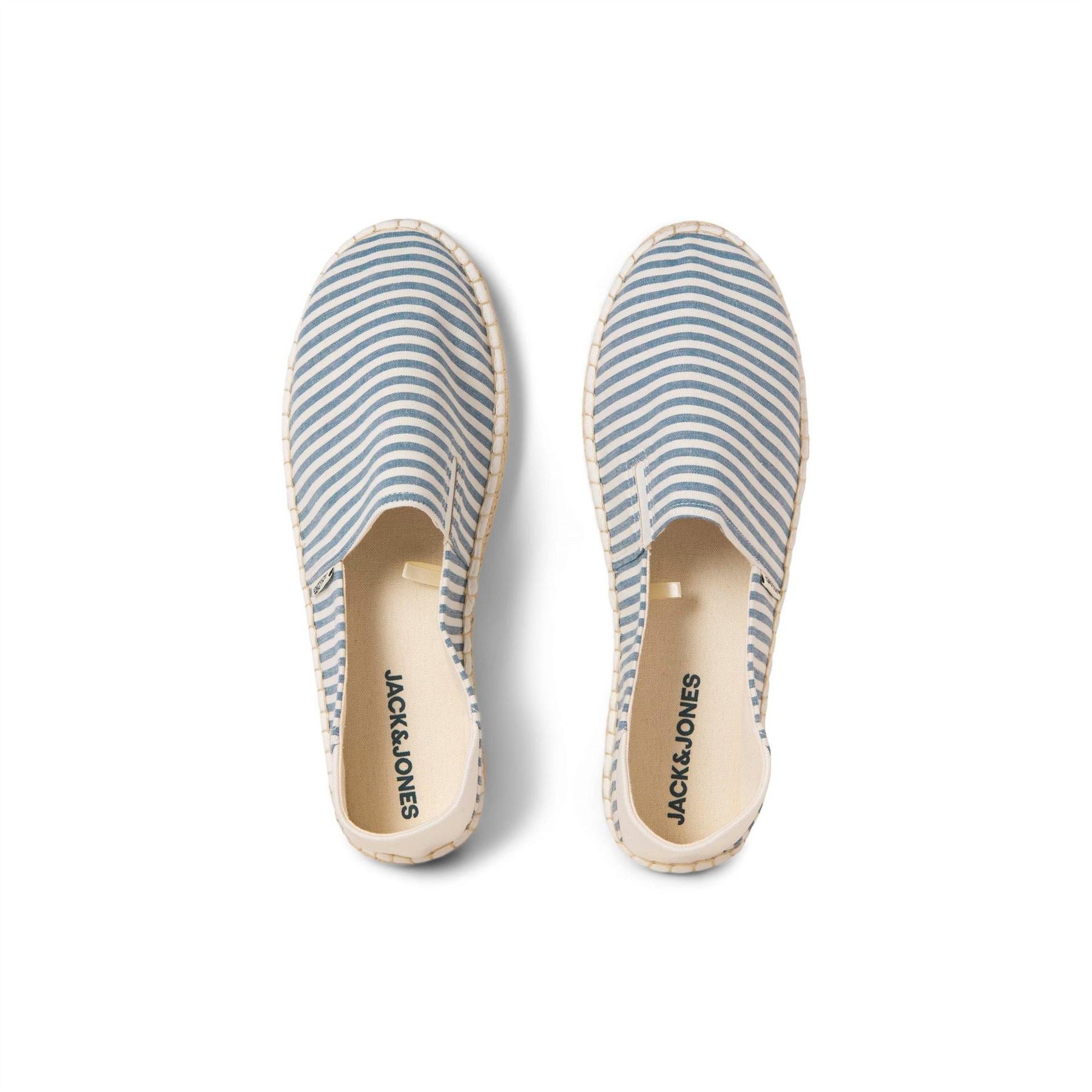 Jack and Jones Canvasas Stripe Espadrille Court Trainers