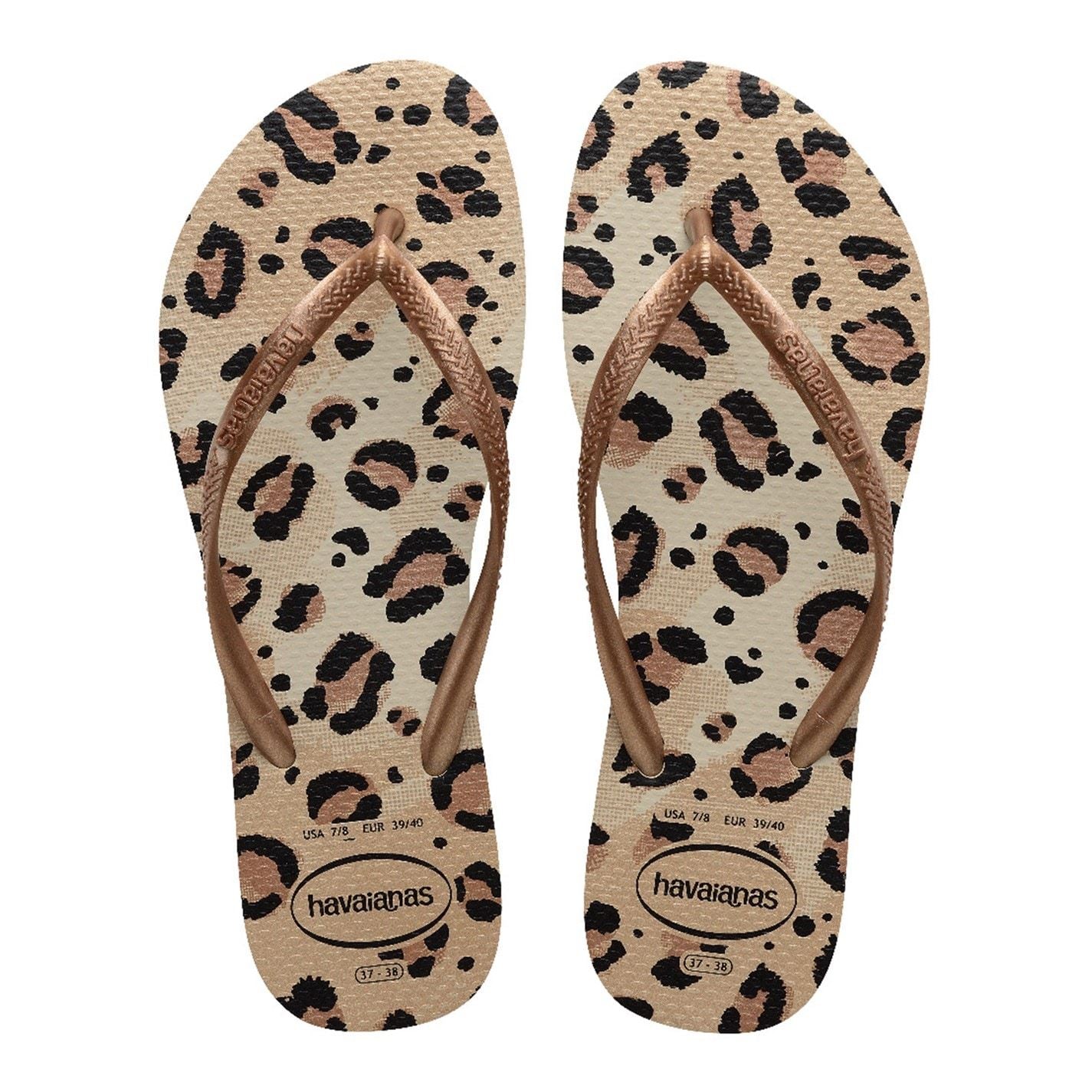 Havaianas Slim Textured Flat Heel Flip Flops