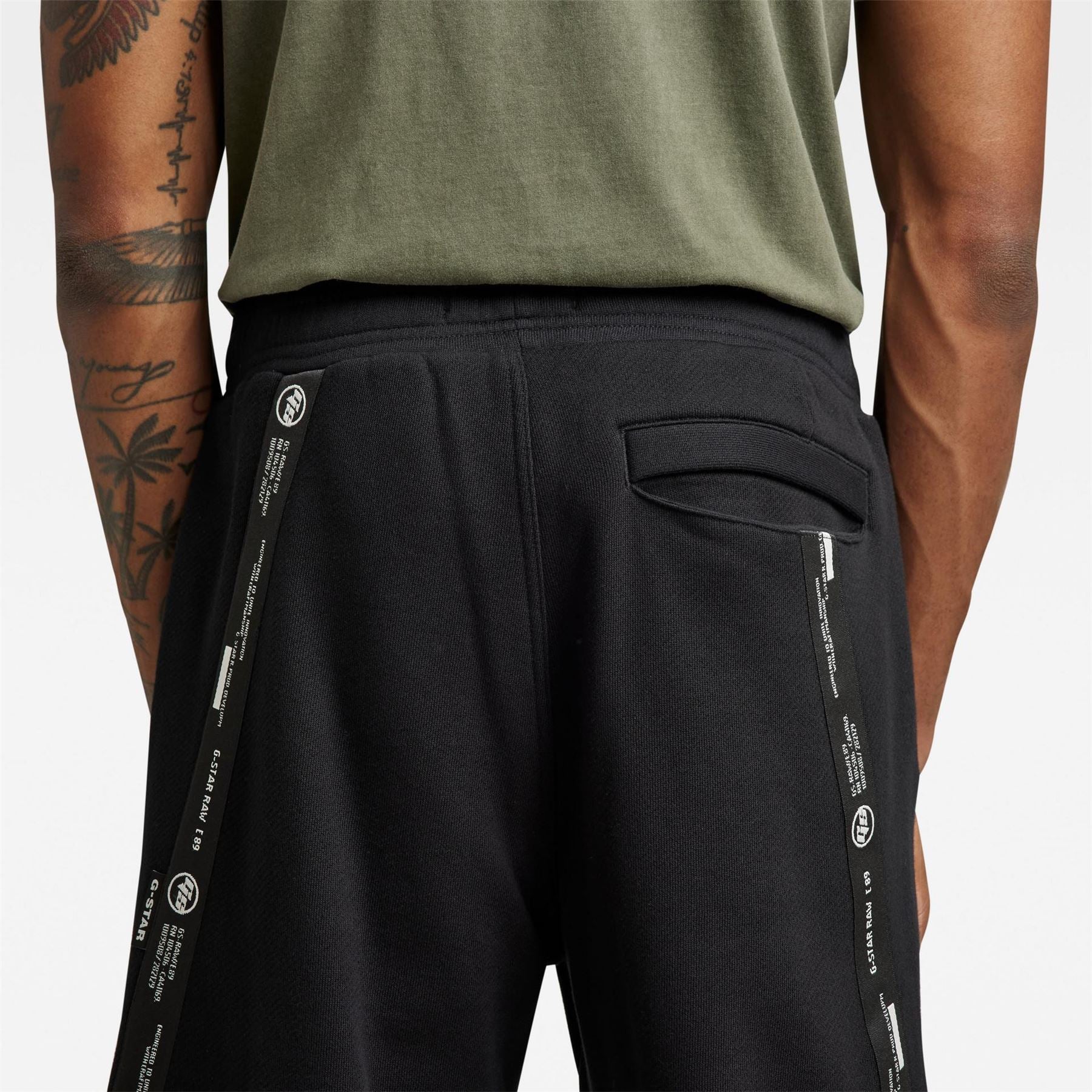 G Star Logo Tape Side Pocket Slim Cut Joggers