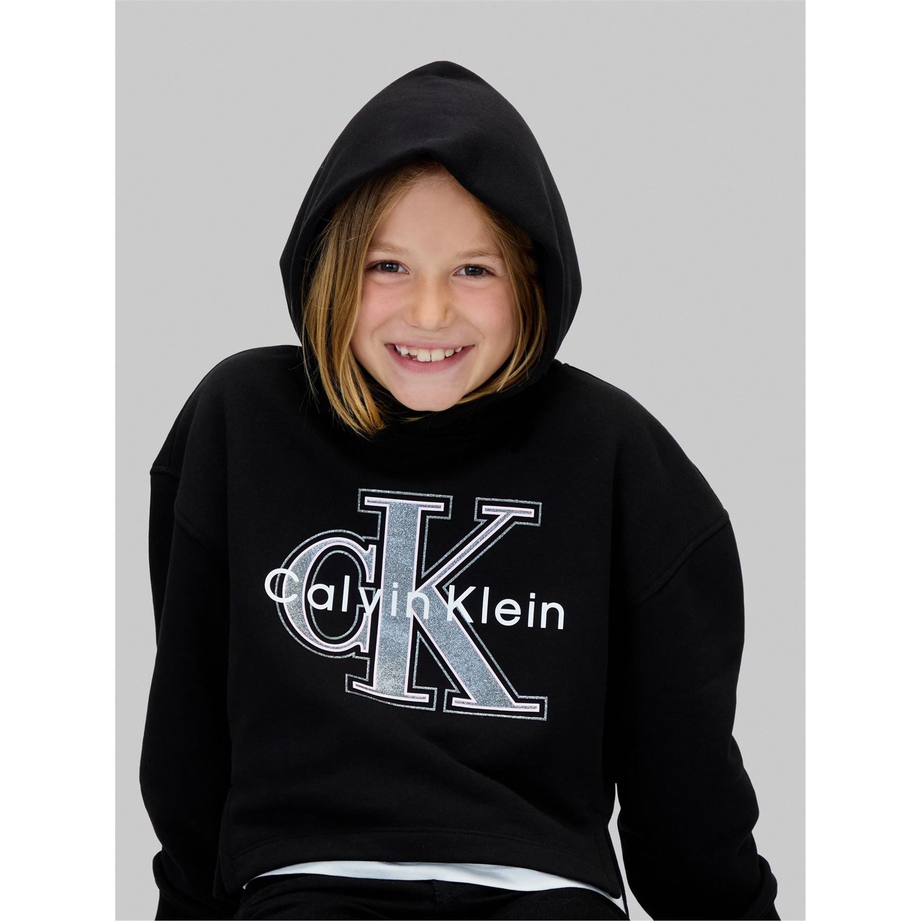 Calvin Klein Jeans Big Logo Cotton Pull Over Hoodie